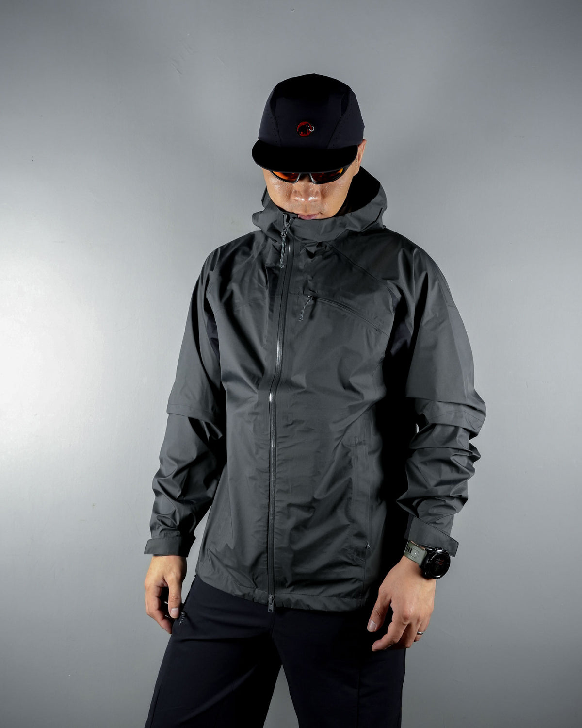 Hiking Patrol x Mammut HS Hooded Jacket / Gabbro Black - Wild Camping