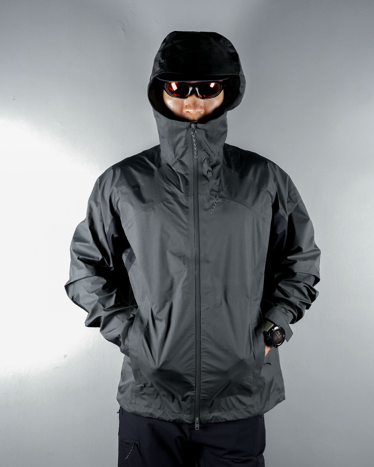 Hiking Patrol x Mammut HS Hooded Jacket / Gabbro Black - Wild Camping