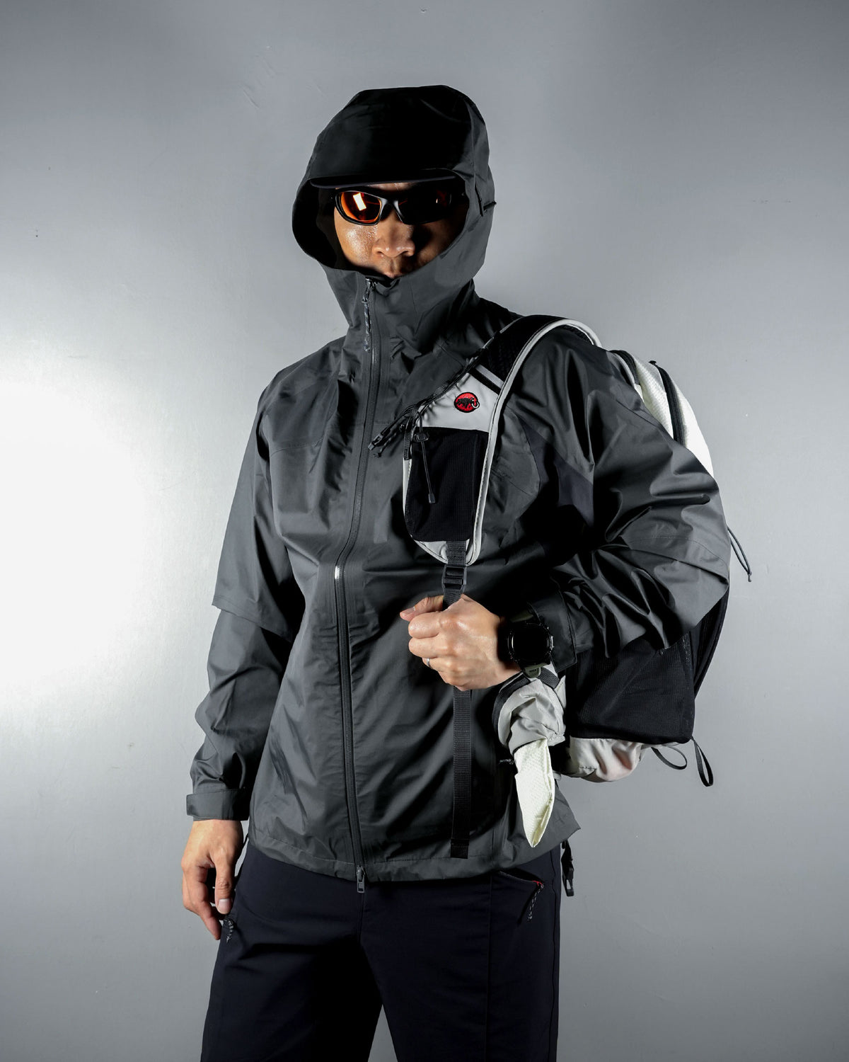 Hiking Patrol x Mammut HS Hooded Jacket / Gabbro Black - Wild Camping