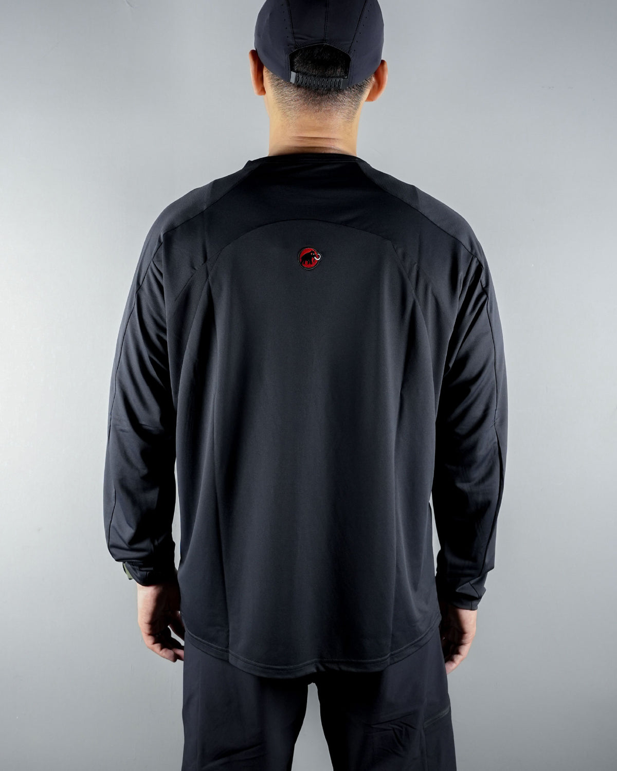 Hiking Patrol x Mammut Light FL Half Zip Longsleeve T-Shirt / Black - Wild Camping