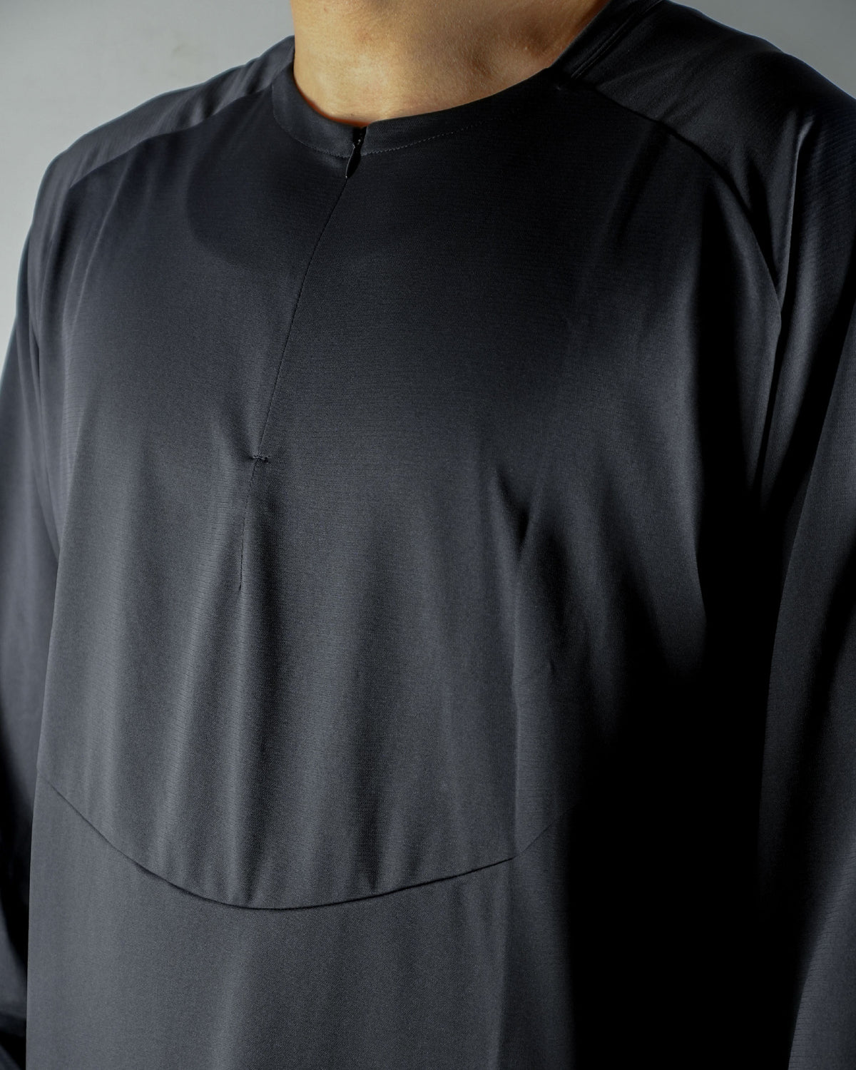Hiking Patrol x Mammut Light FL Half Zip Longsleeve T-Shirt / Black - Wild Camping