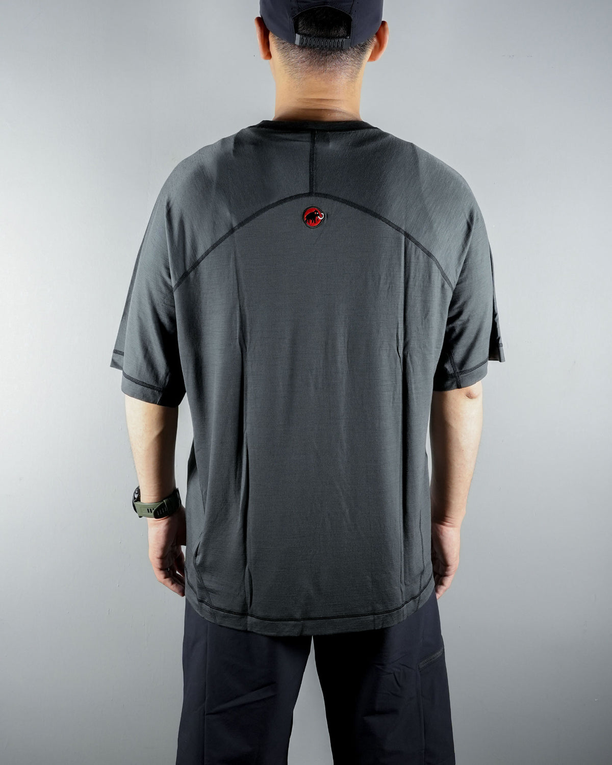 Hiking Patrol x Mammut Tree Wool FL T-Shirt / Gabbro - Wild Camping