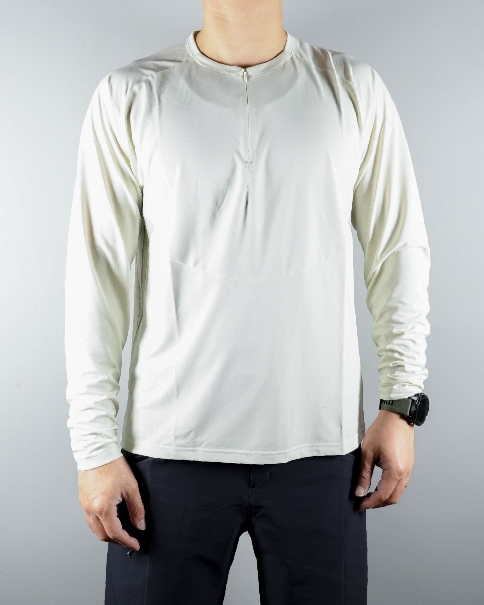 Hiking Patrol x Mammut Light FL Half Zip Longsleeve T-Shirt / Willow Whisper - Wild Camping