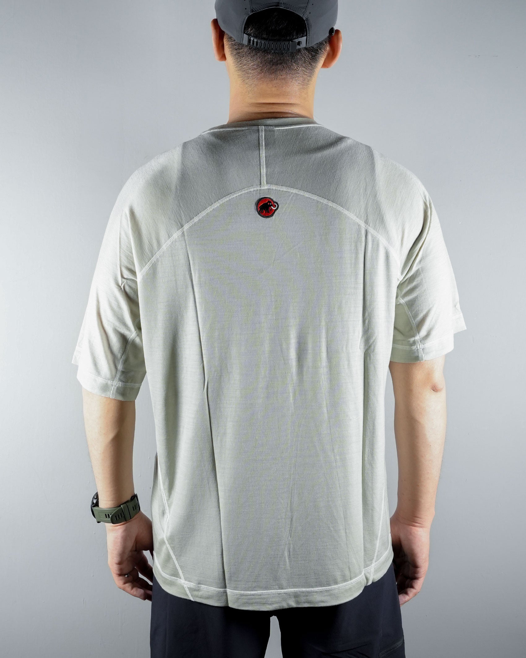 Hiking Patrol x Mammut Tree Wool FL T-Shirt / Willow Whisper - Wild Camping