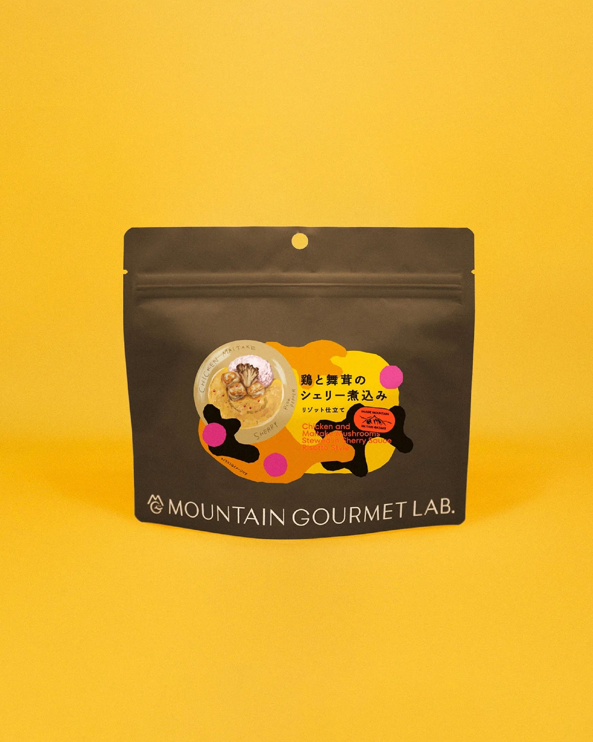 Mountain Gourmet Lab. 雪莉酒燉雞肉舞茸義式燴飯 (鋁袋裝) - Wild Camping