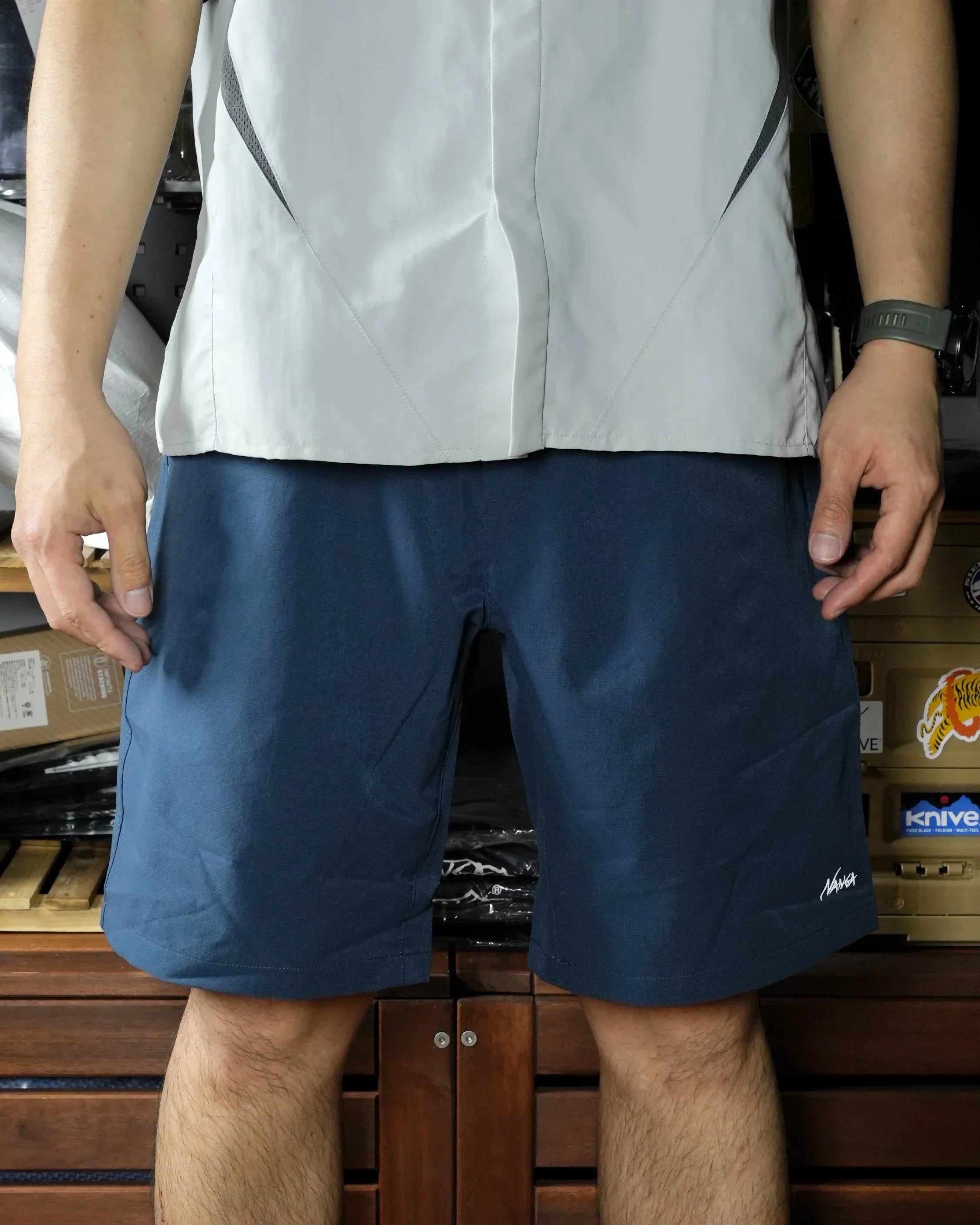 Nanga Dot Air Comfy Shorts / BLU - Wild Camping