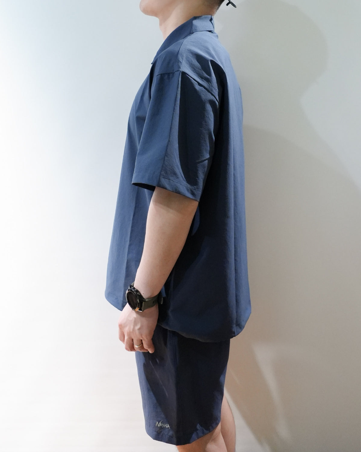 Nanga DotAir® Comfy Polo Shirt / NVY - Wild Camping