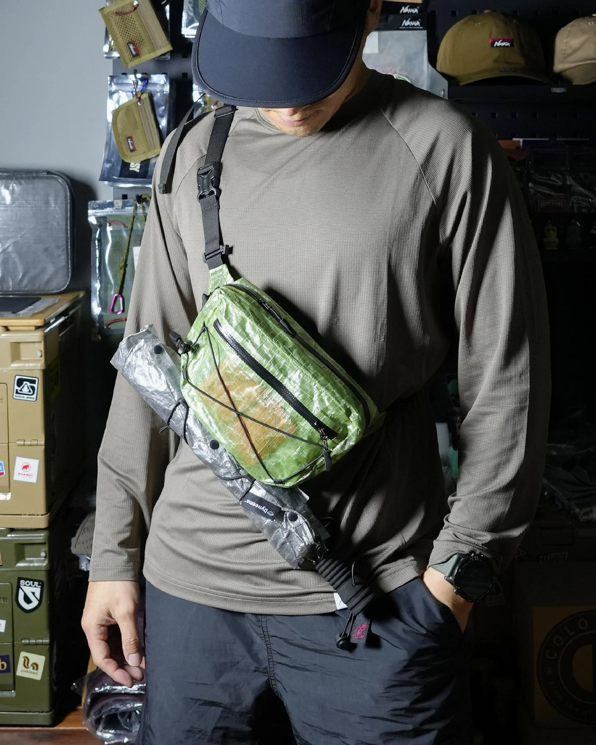 No Brand Gear Dyneema® Fanny Pack / Green - Wild Camping