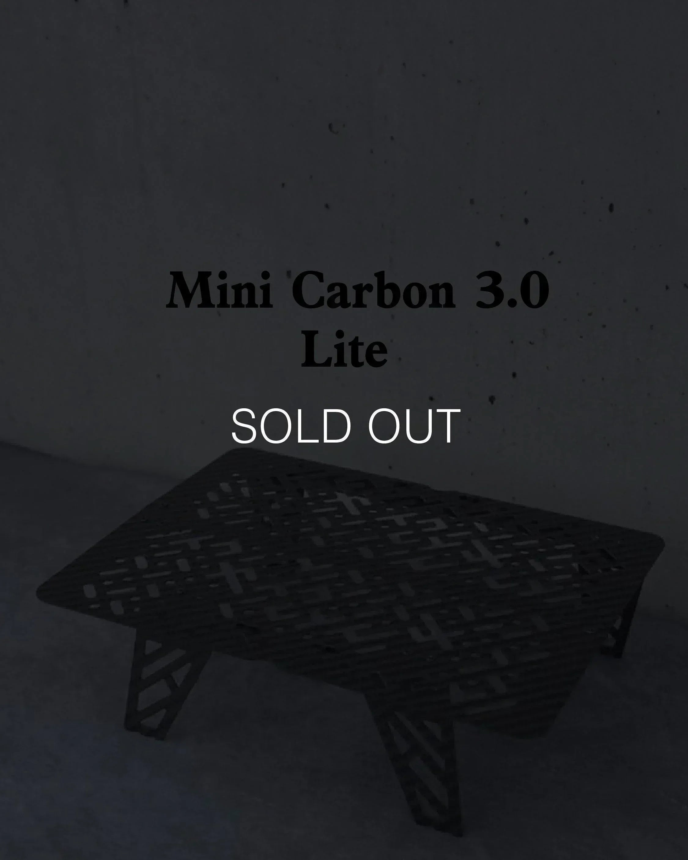 noicoyamaico Mini Carbon 3.0(Lite / Semilite / Nomal) - Wild Camping