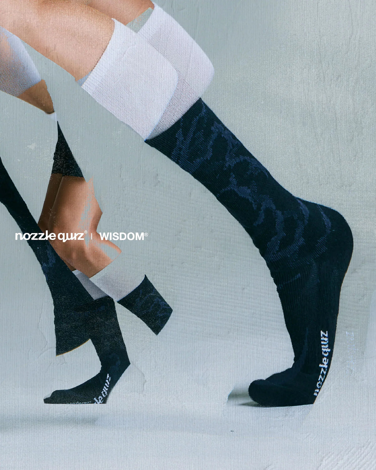 nozzle quiz x WISDOM® Graphic Socks - Wild Camping