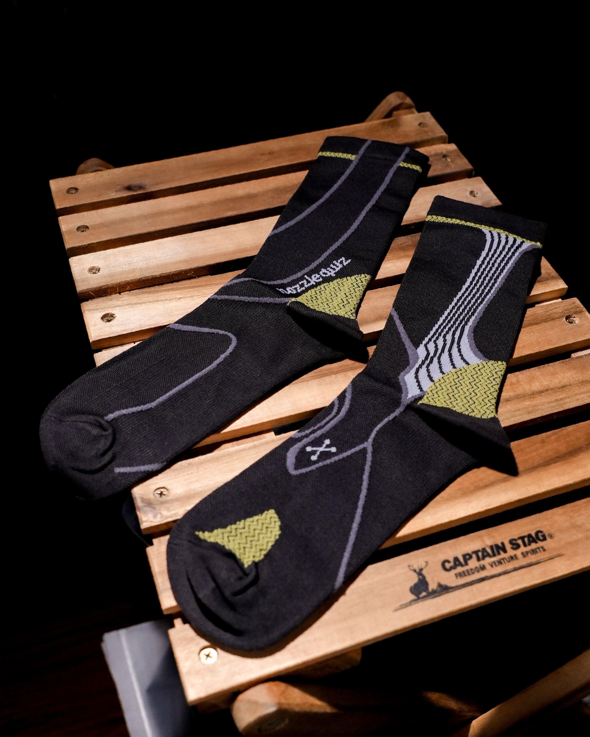 nozzle quiz Cordura® Cay Crew Socks / Cay Black - Wild Camping