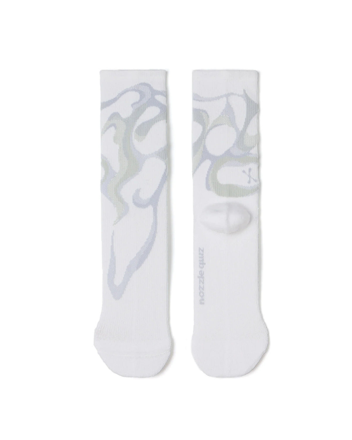 nozzle quiz Misty Pattern Socks / Fog Cloud - Wild Camping