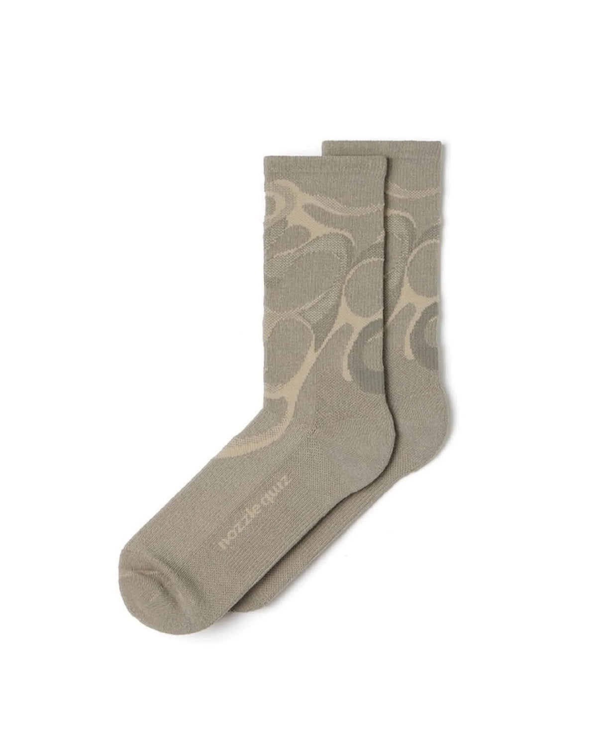 nozzle quiz Misty Pattern Socks / Fog Sand - Wild Camping