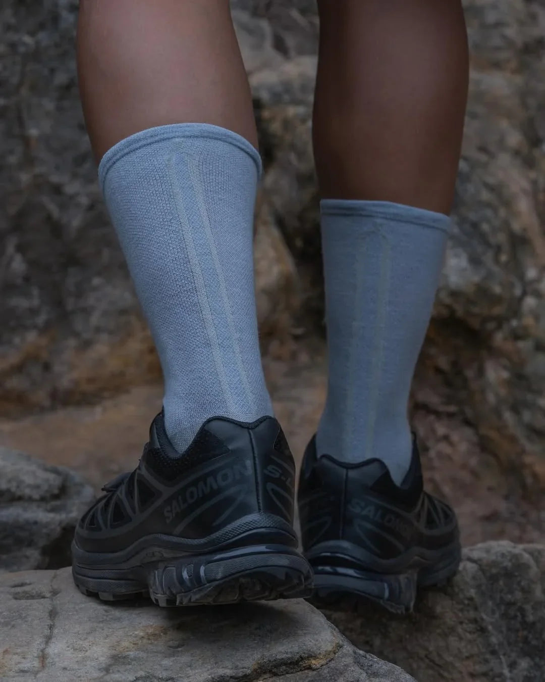 nozzle quiz Airy Wool Socks / Grey - Wild Camping