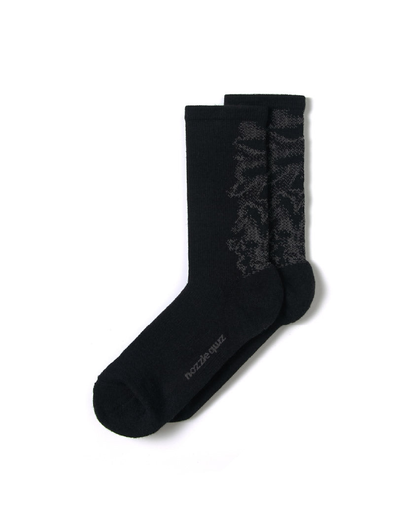 nozzle quiz Landing Socks / Mist Black - Wild Camping