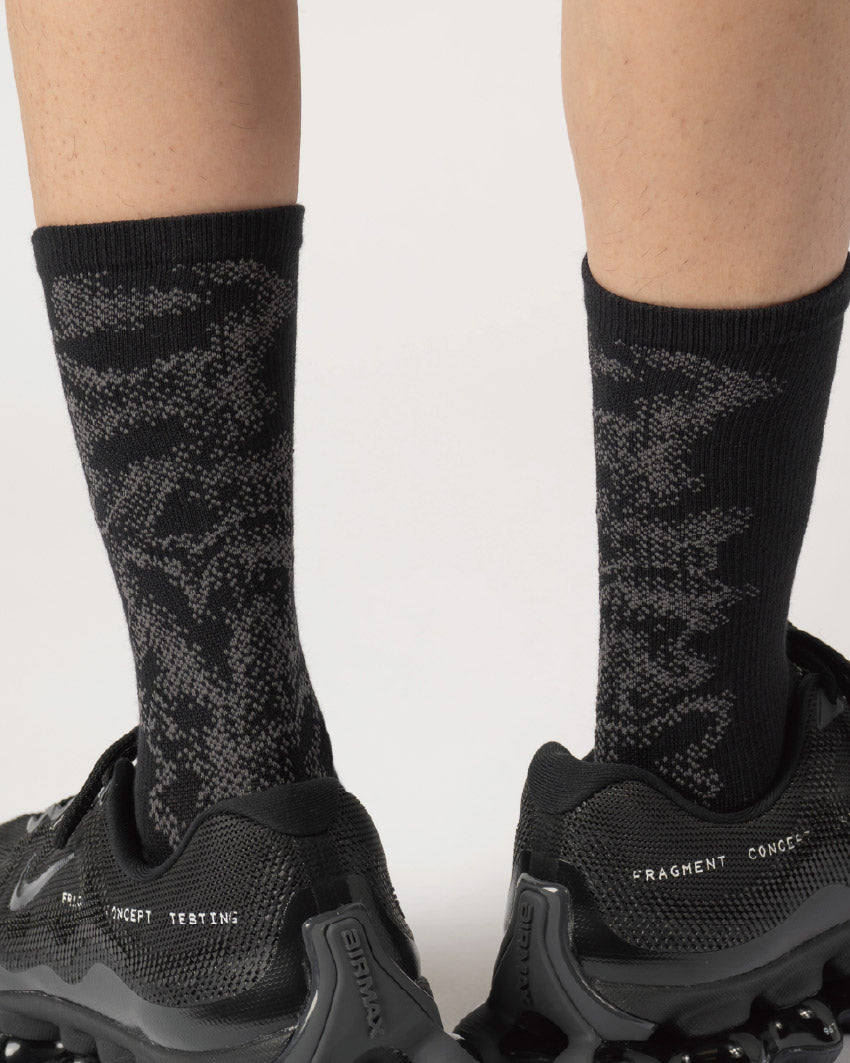 nozzle quiz Landing Socks / Mist Black - Wild Camping