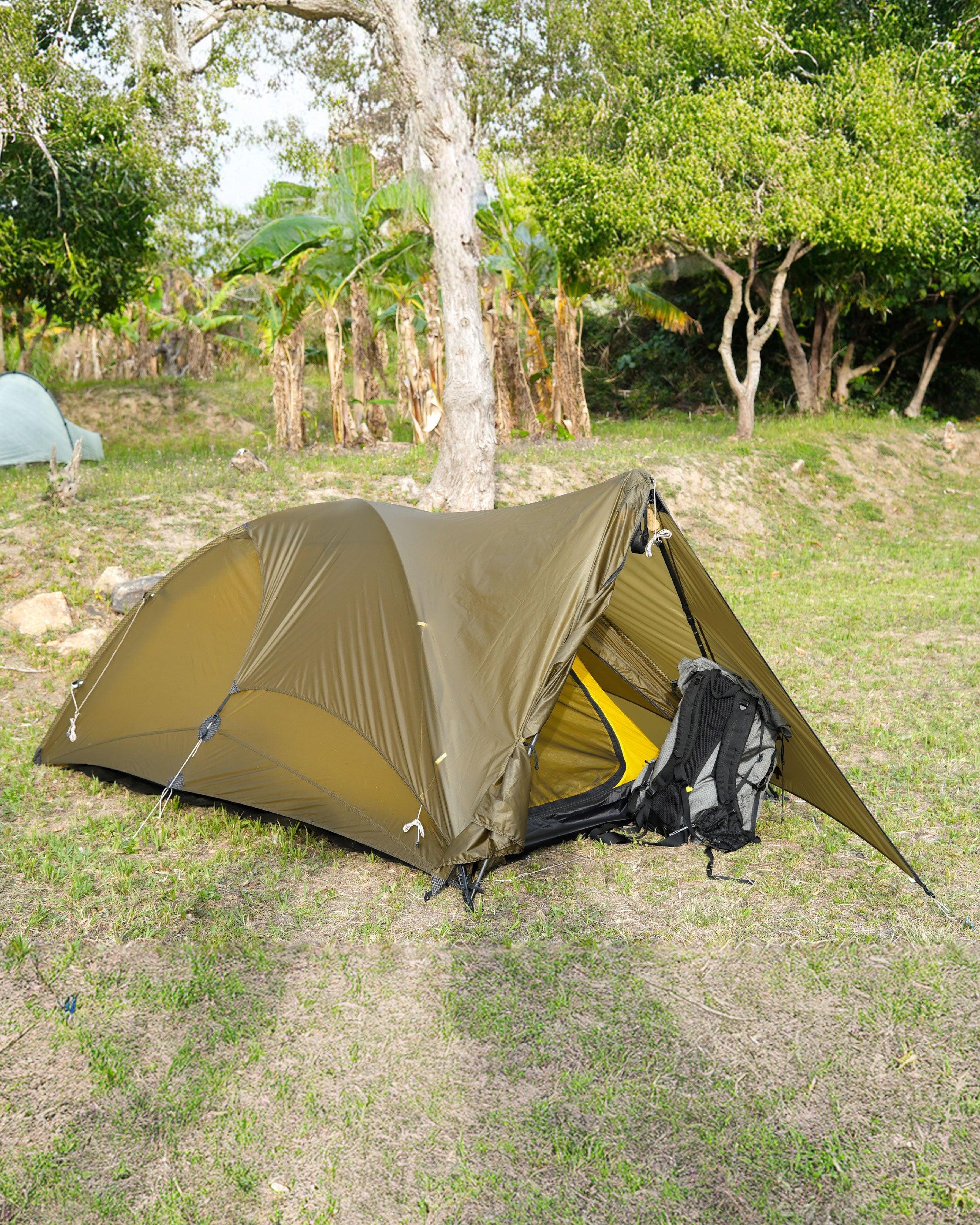 Pre Tents Border With Vestibule / Brown - Wild Camping