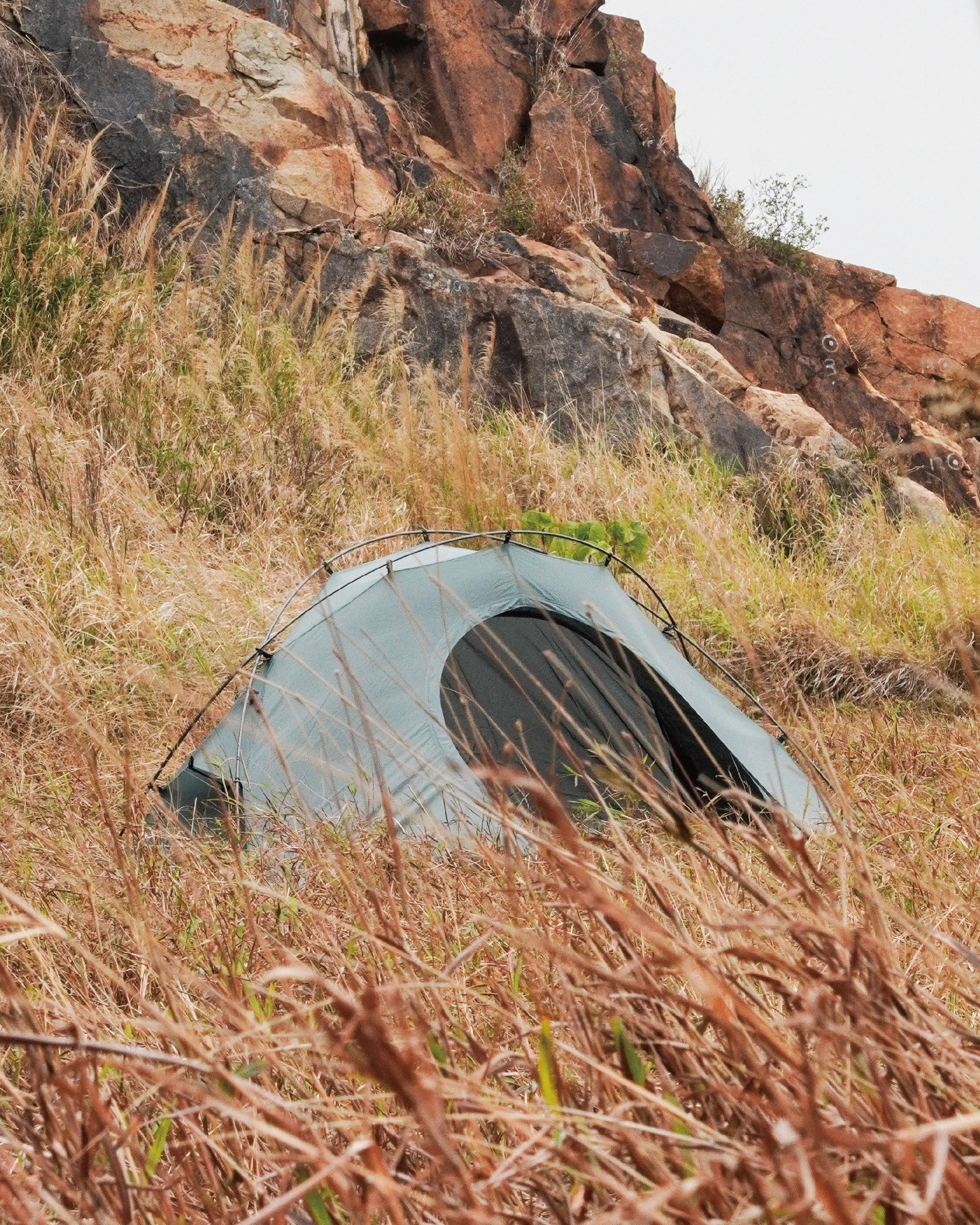 Pre Tents Light Rock 1 - Wild Camping