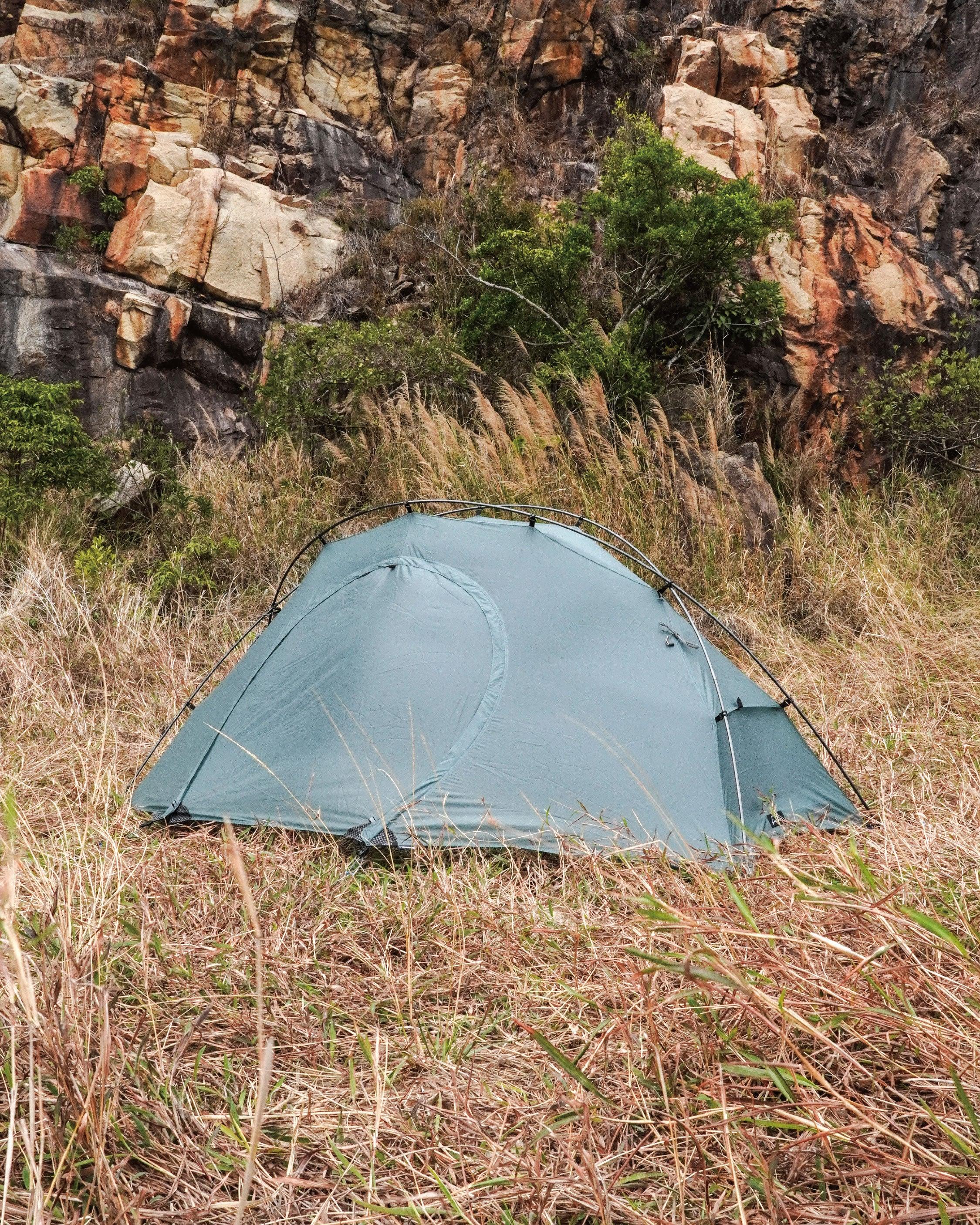 Pre Tents Light Rock 1 - Wild Camping