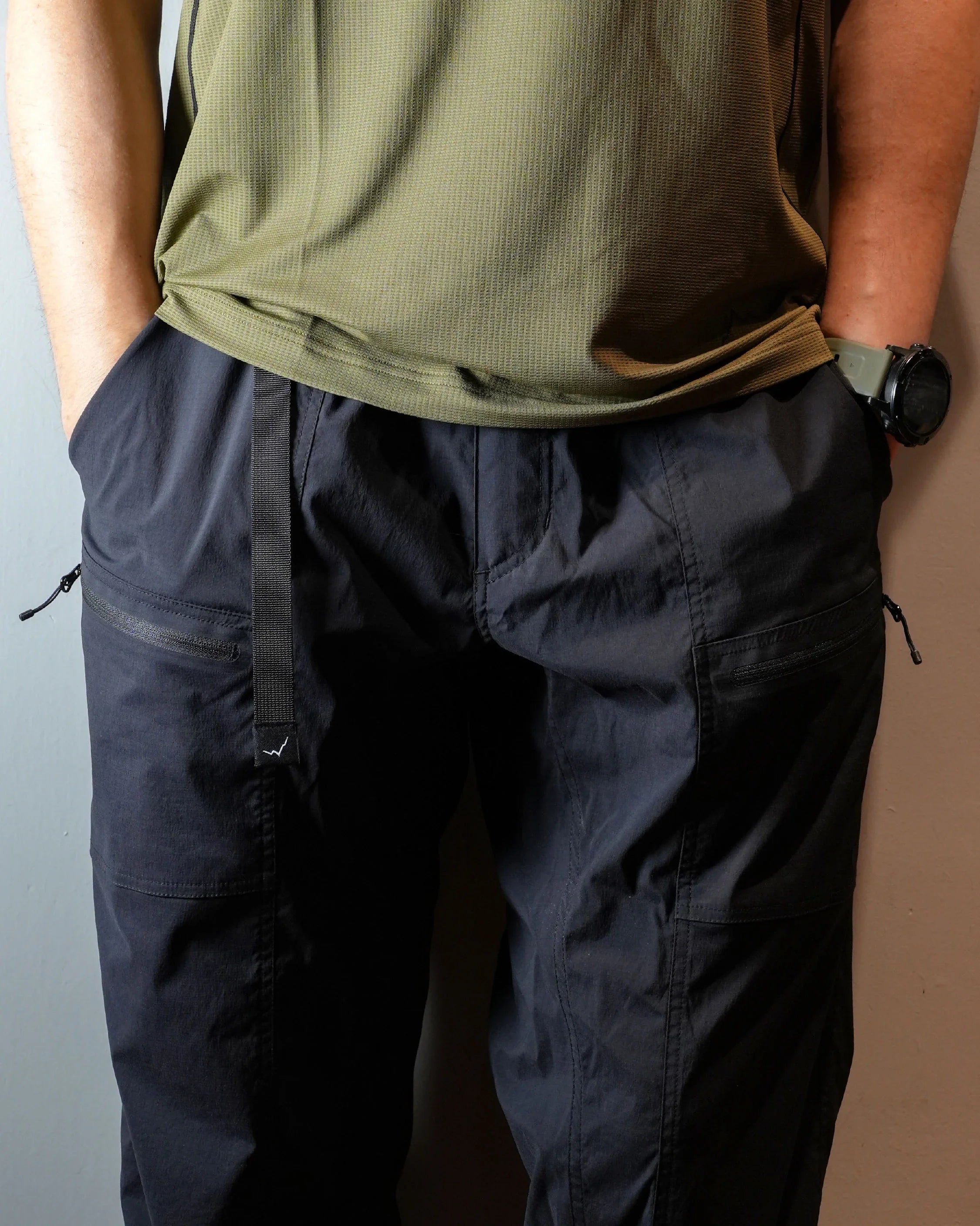 CAYL Welding Zip Pocket Pants / Black