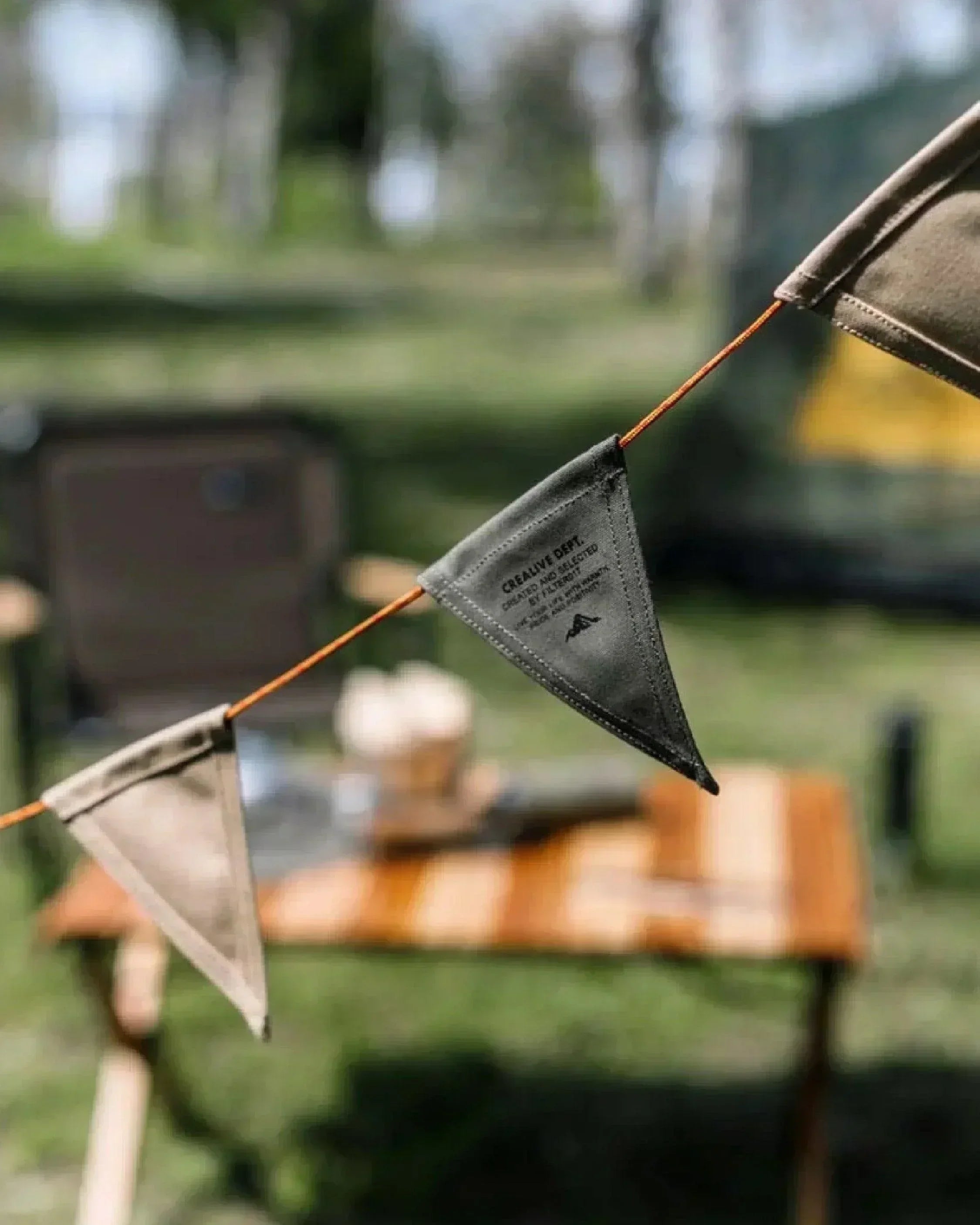 Filter017 Waxed Canvas Flag Garland - Wild Camping