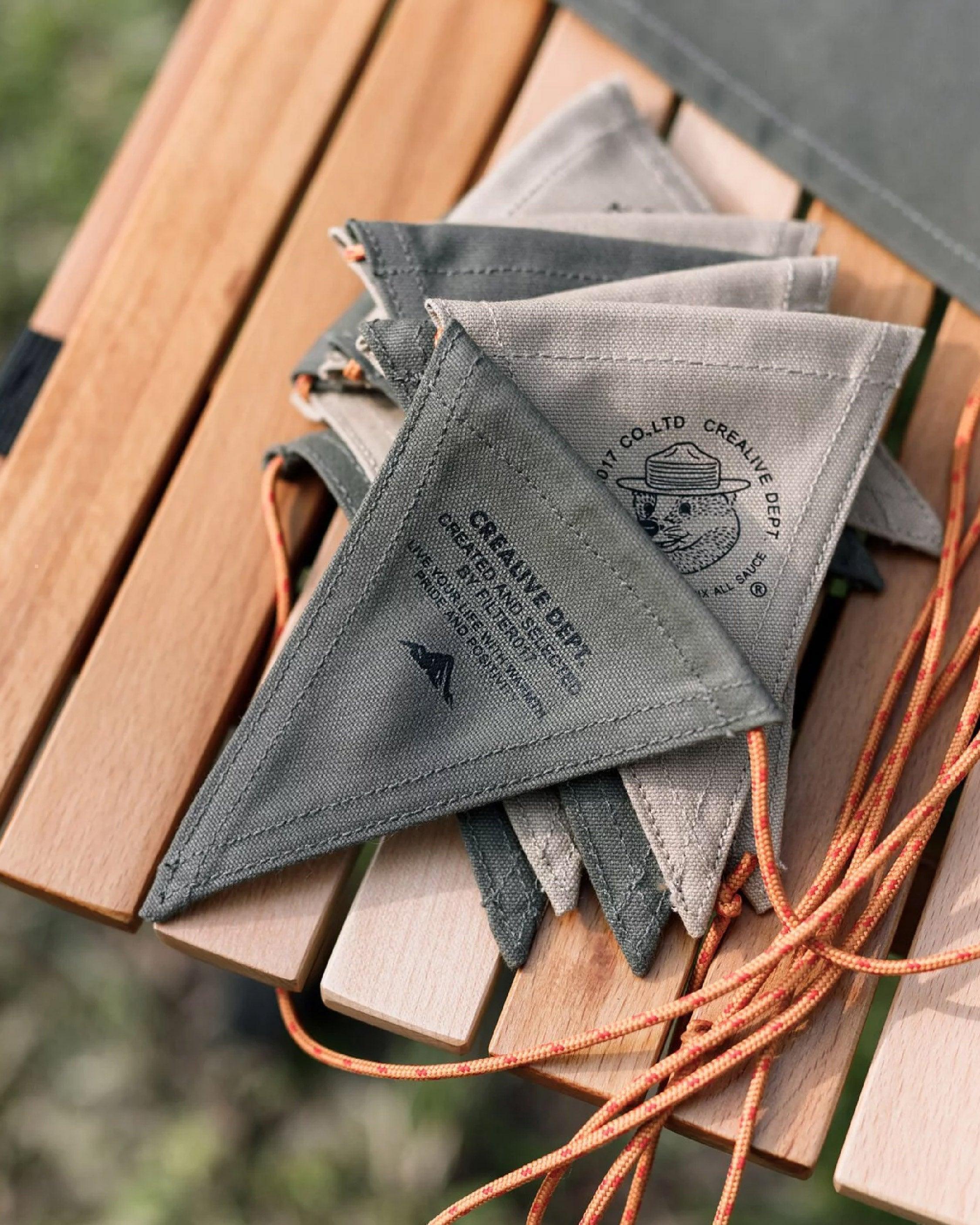 Filter017 Waxed Canvas Flag Garland - Wild Camping