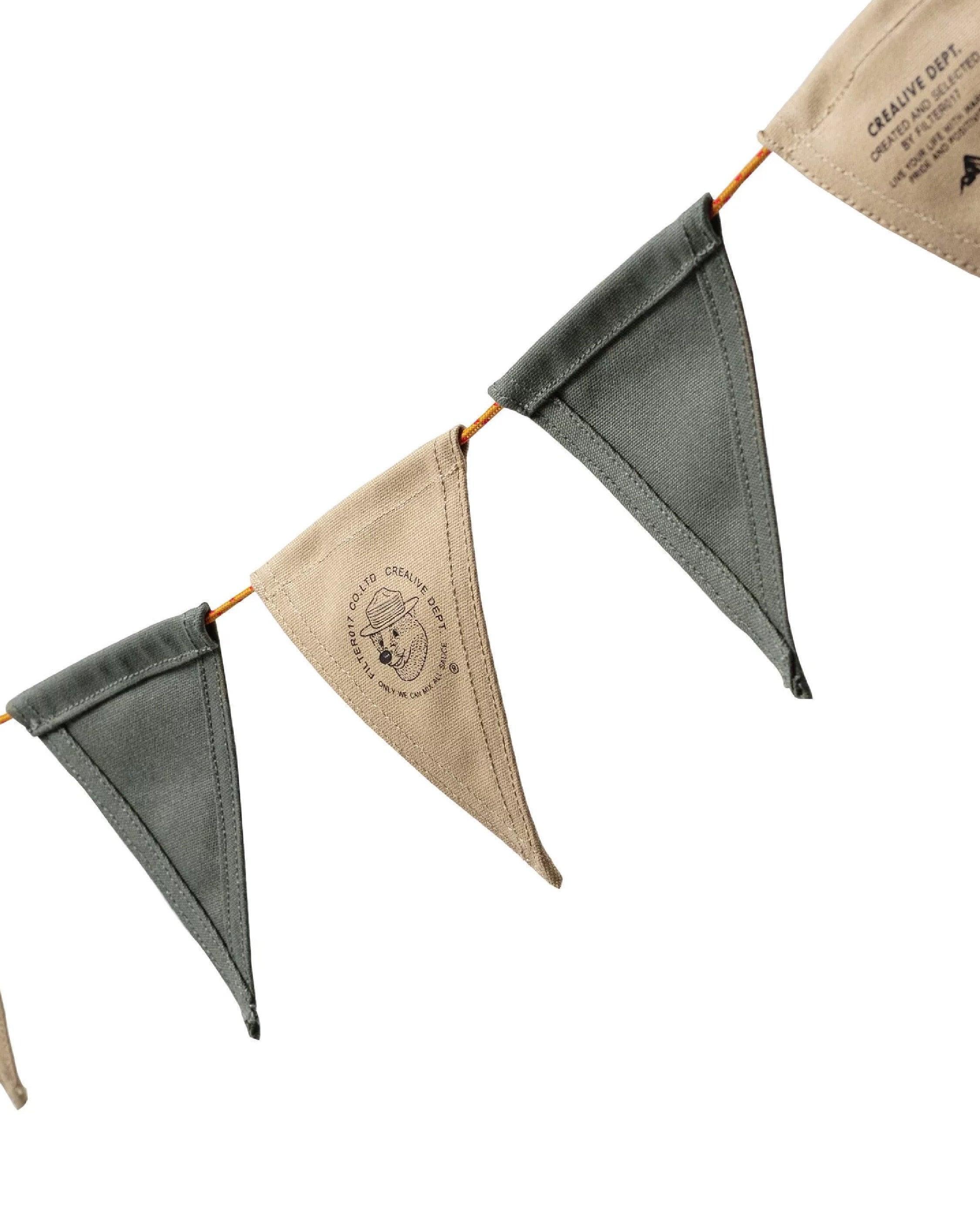 Filter017 Waxed Canvas Flag Garland - Wild Camping