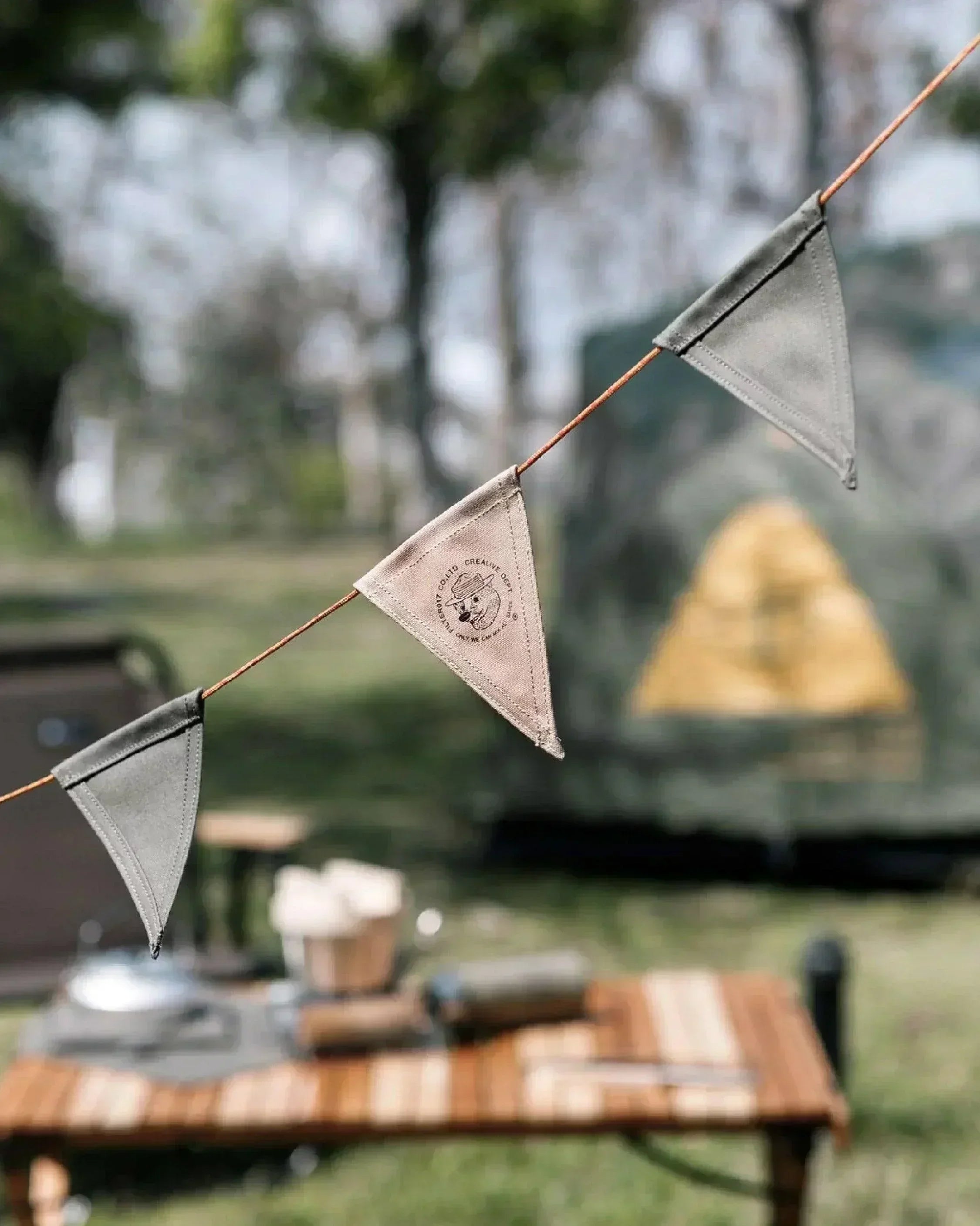Filter017 Waxed Canvas Flag Garland - Wild Camping