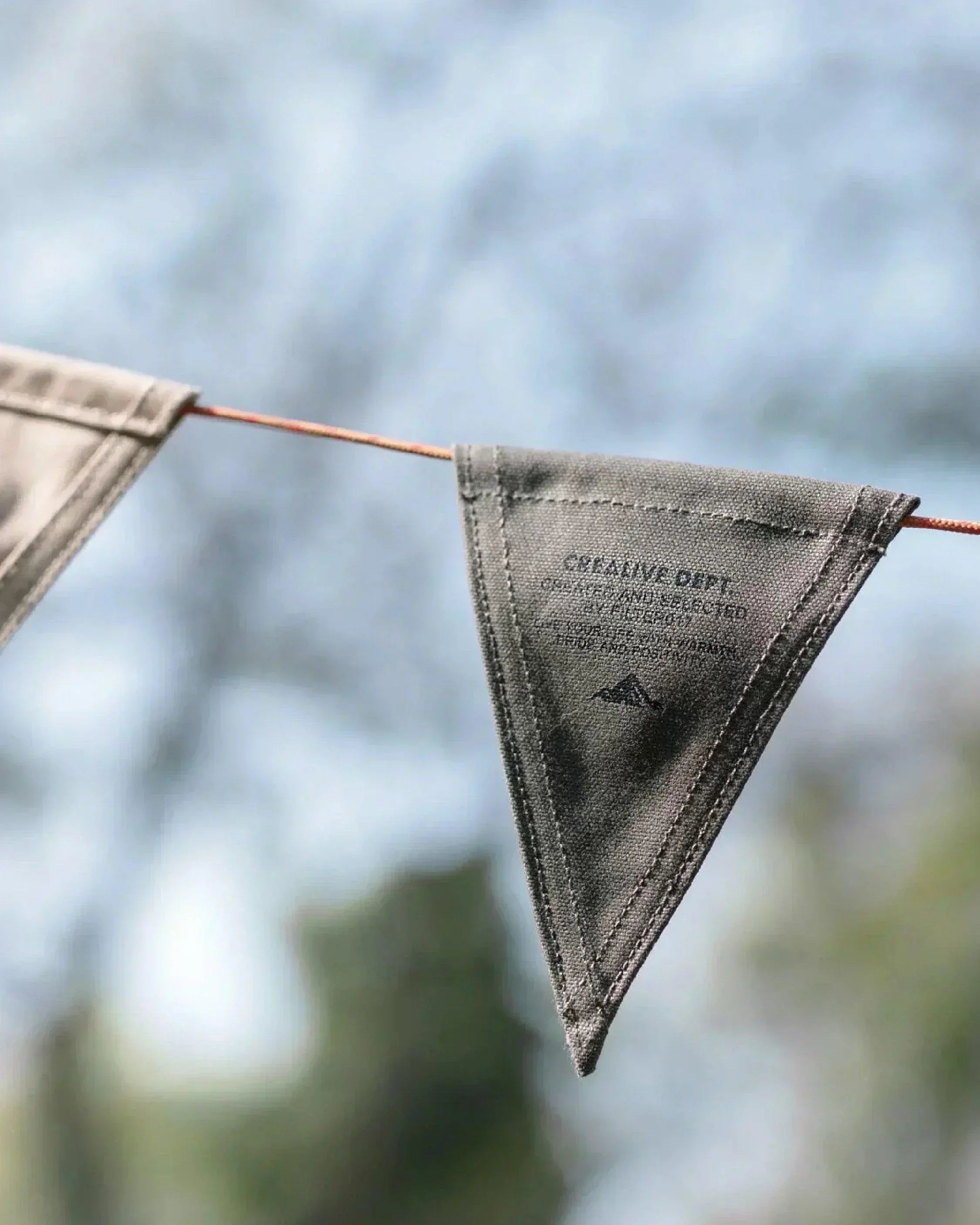 Filter017 Waxed Canvas Flag Garland - Wild Camping