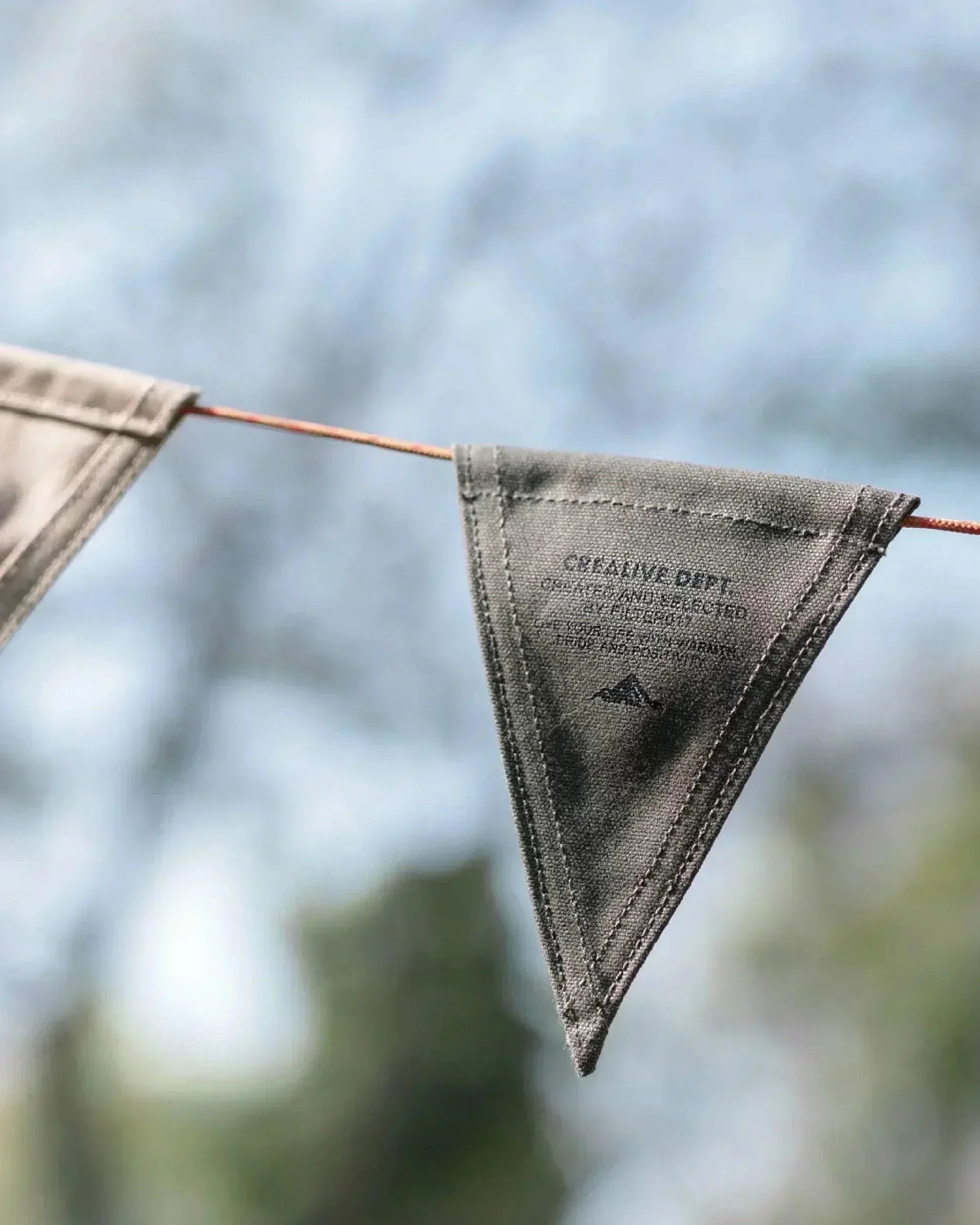 Filter017 Waxed Canvas Flag Garland - Wild Camping