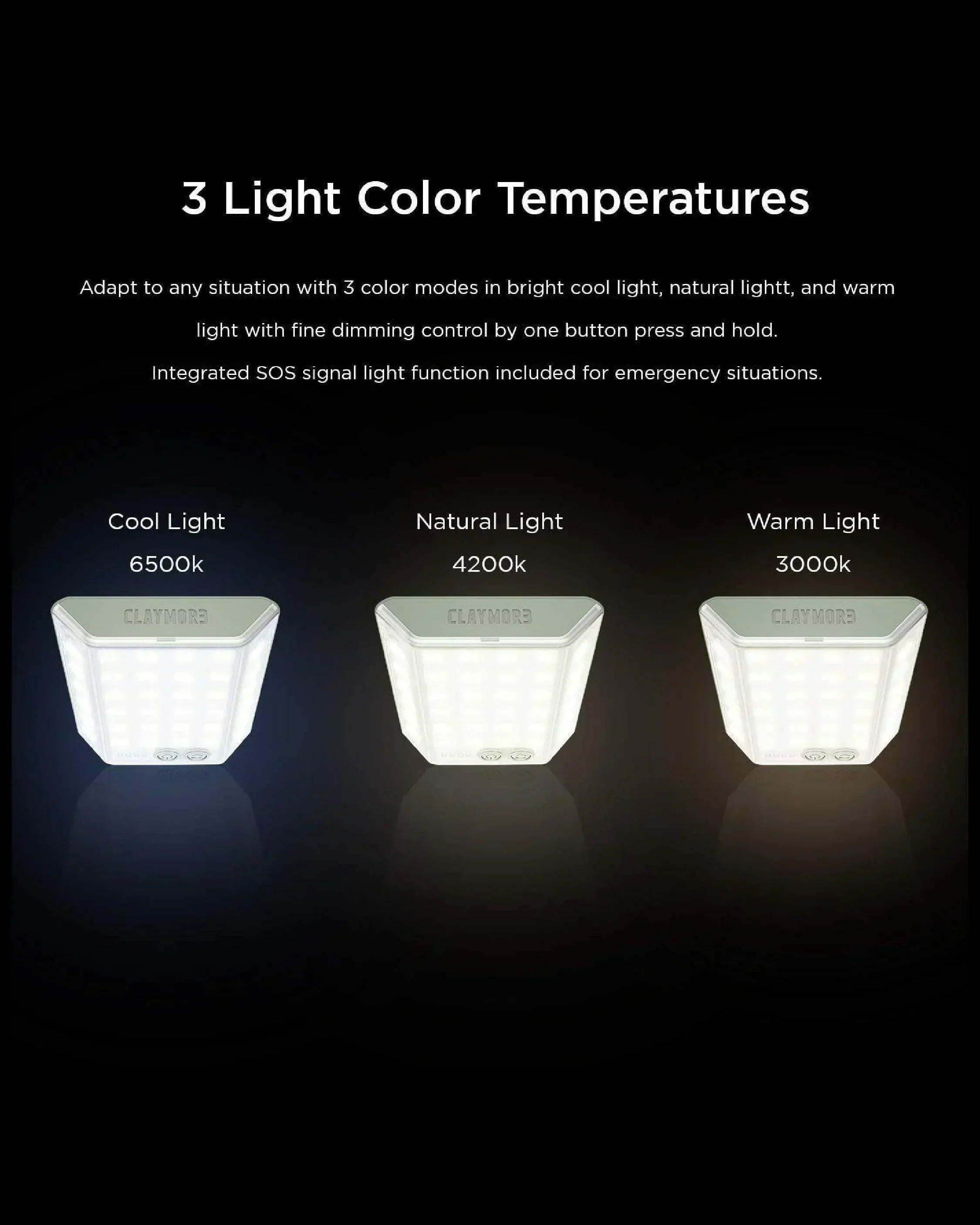 Claymore 3Face Mini Lantern - Wild Camping