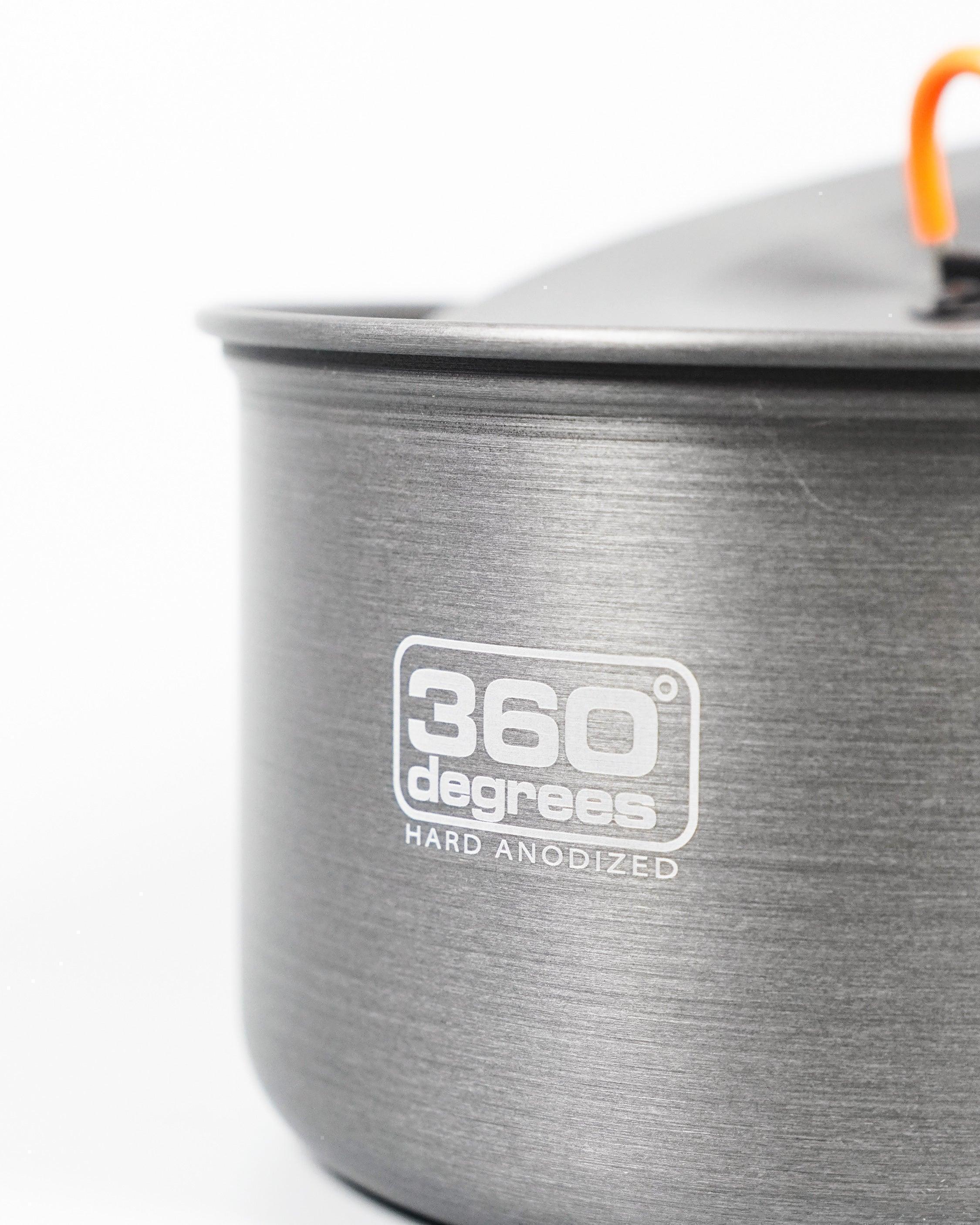 360 Degrees Large Pot Set with Kettle - Wild Camping