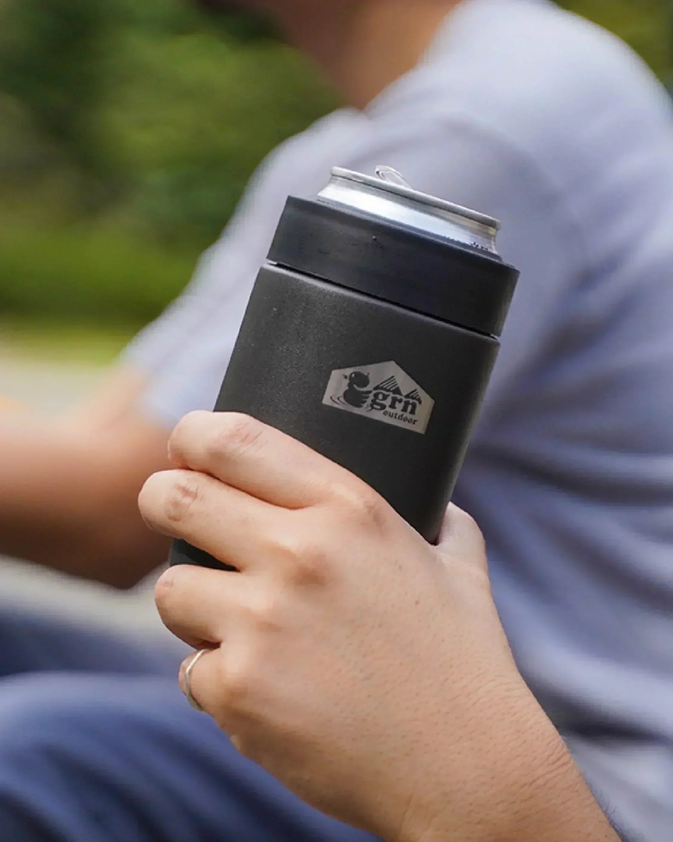 grn outdoor Beer Can Cooler - Wild Camping
