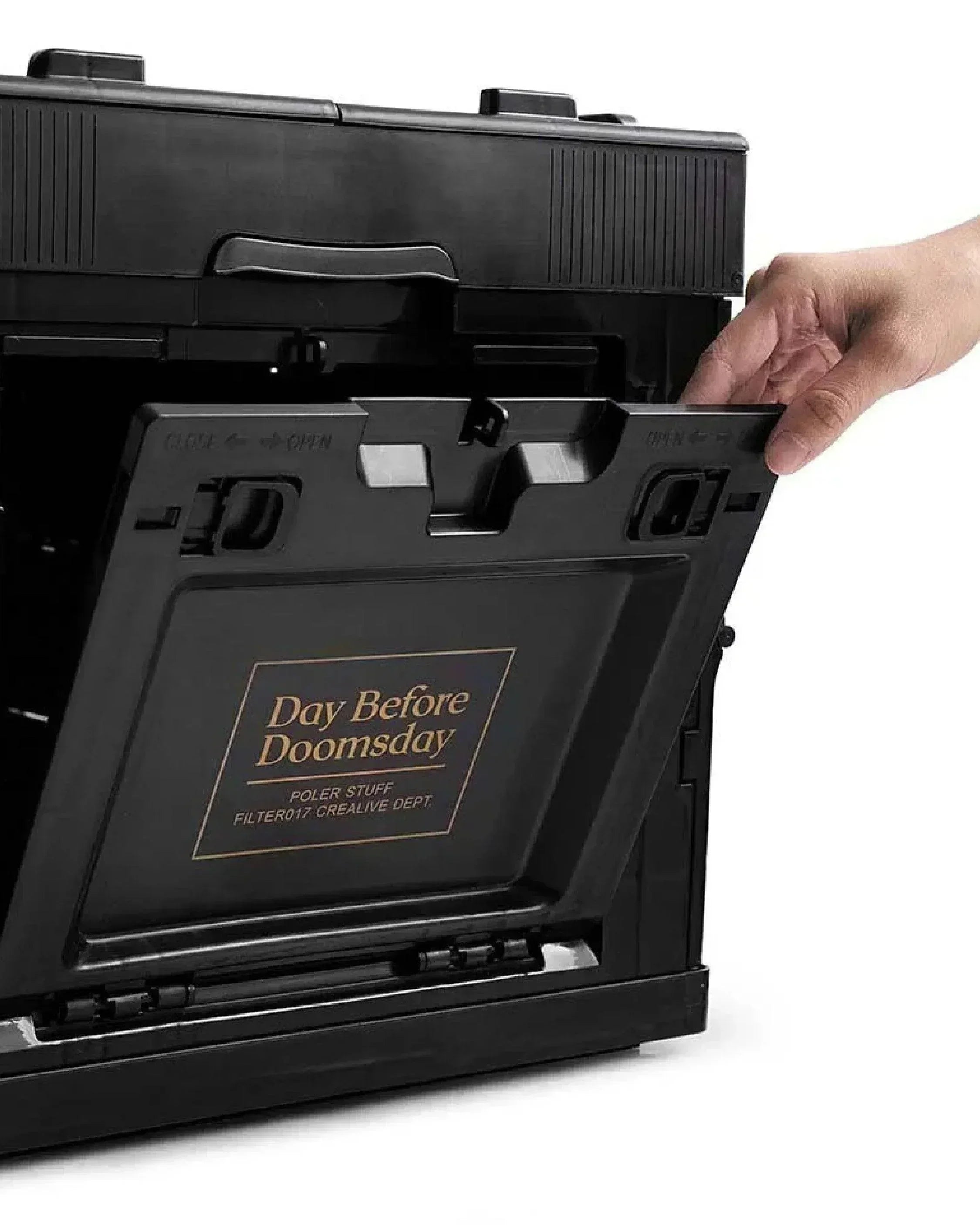 Filter017 X POLeR D.B.D Logo Portable Folding Storage Container 65L - Wild Camping