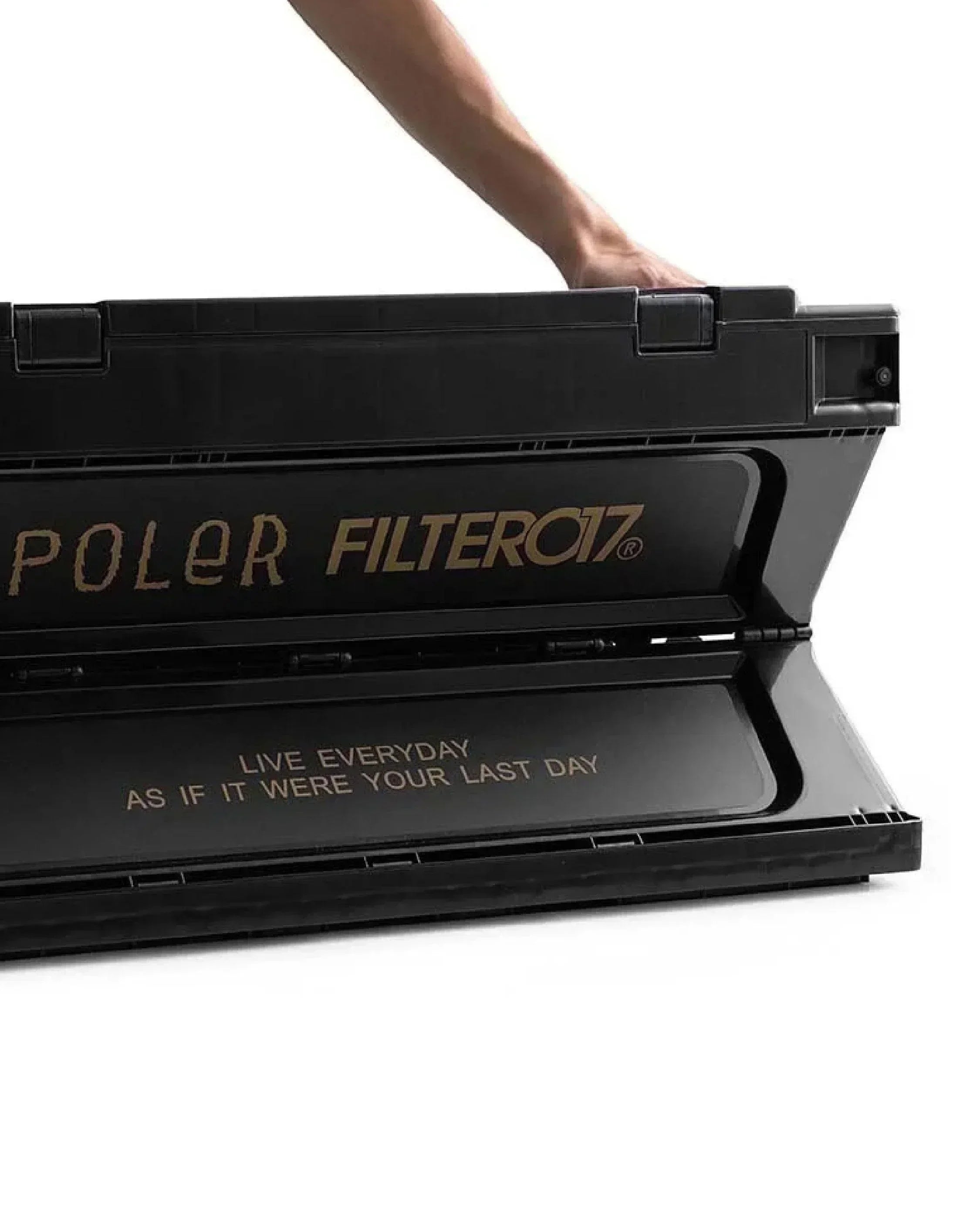 Filter017 X POLeR D.B.D Logo Portable Folding Storage Container 65L - Wild Camping