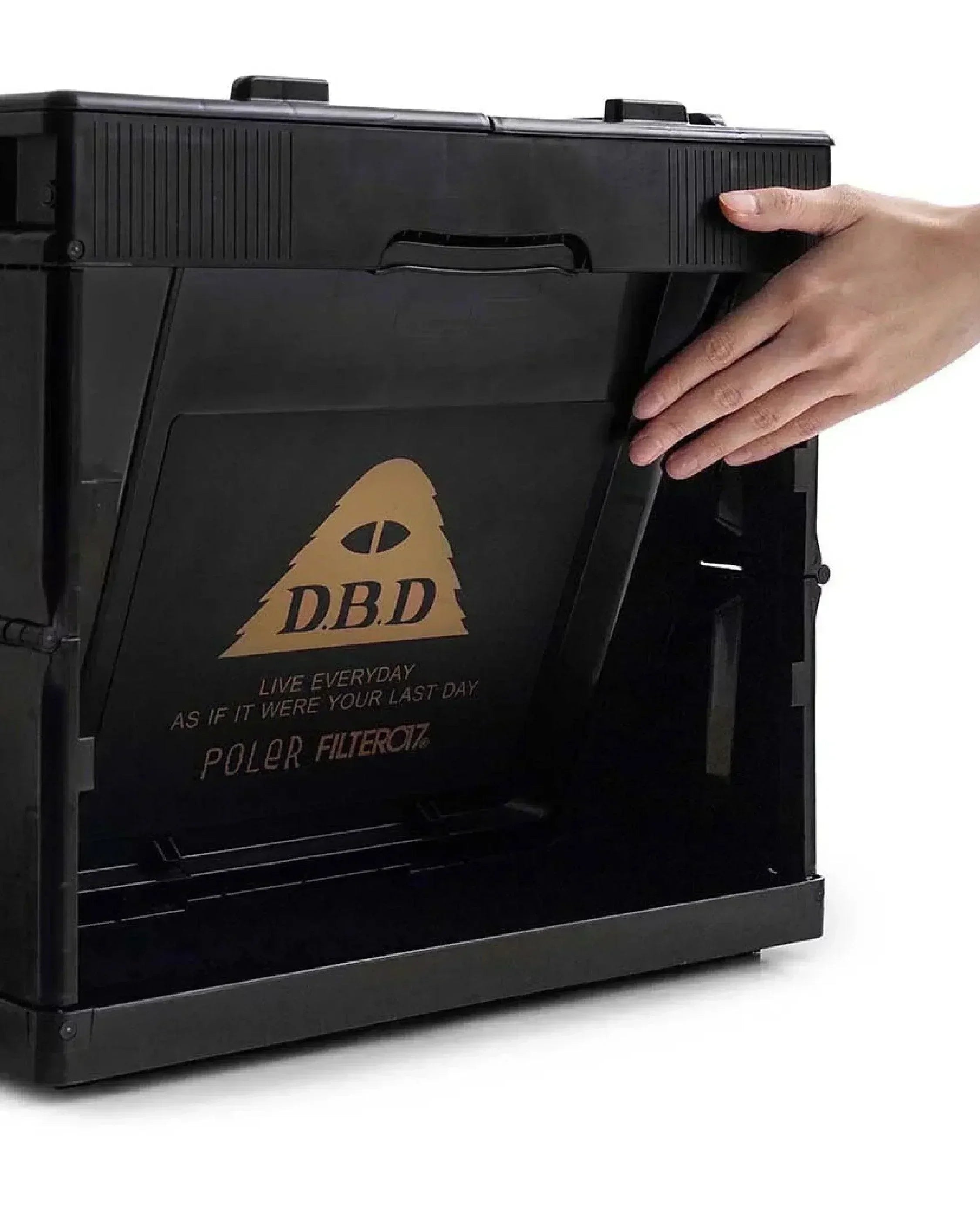 Filter017 X POLeR D.B.D Logo Portable Folding Storage Container 65L - Wild Camping