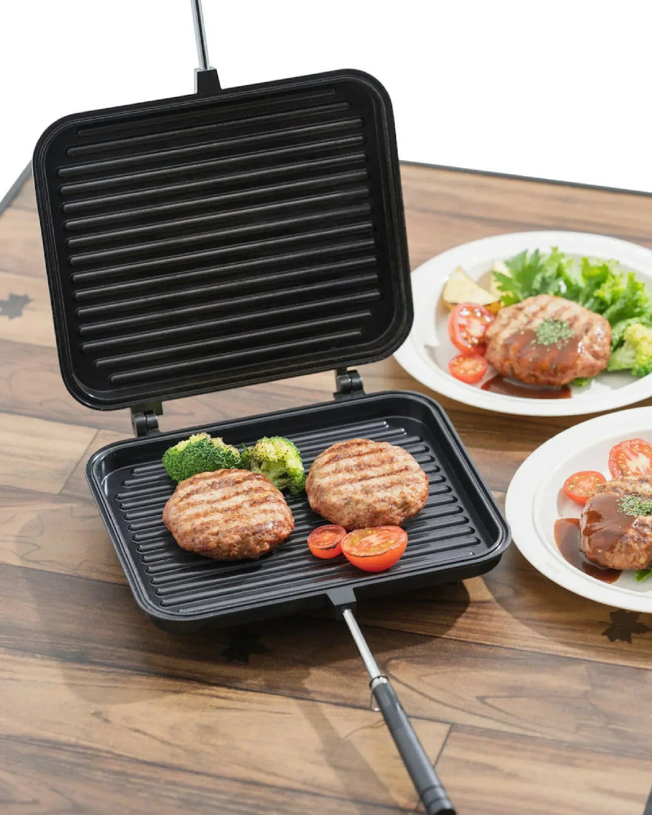 Logos Double Sided Grill Pan - Wild Camping