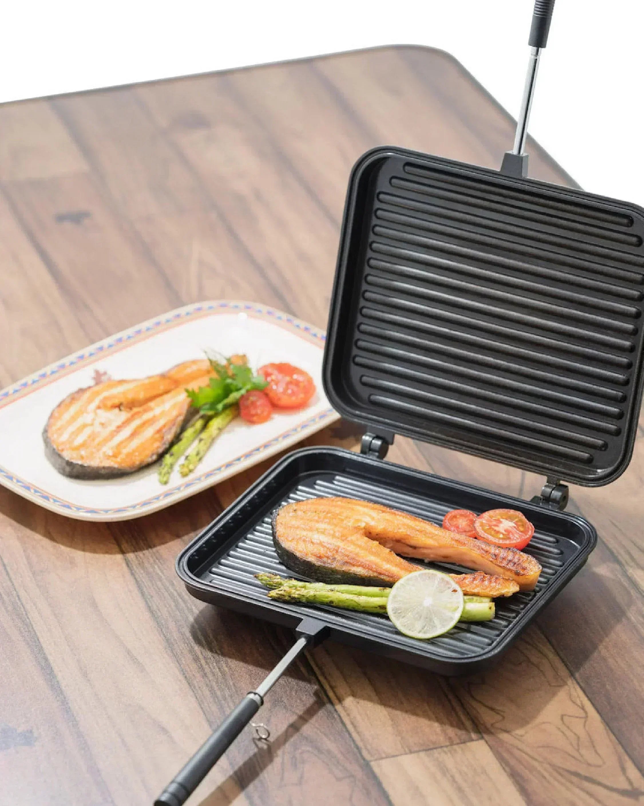 Logos Double Sided Grill Pan - Wild Camping