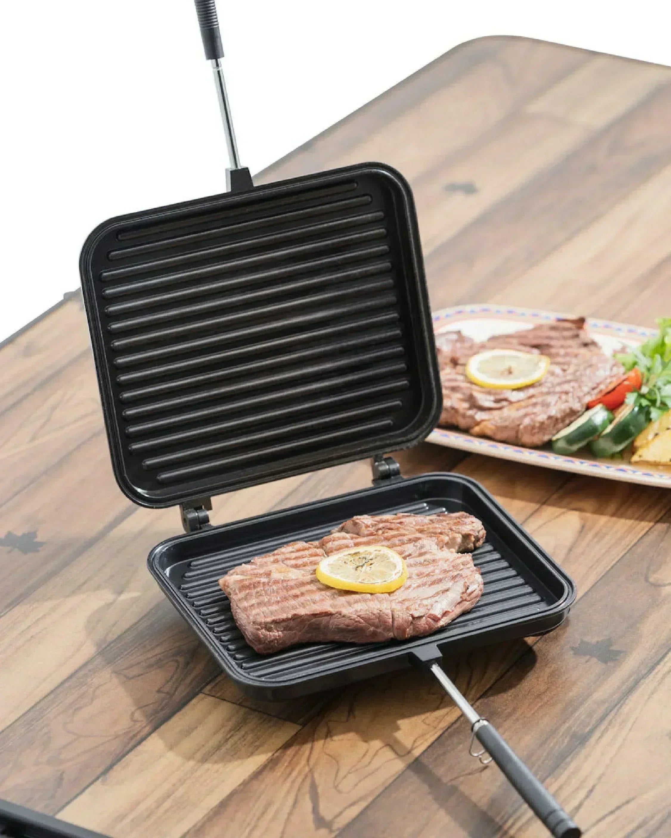 Logos Double Sided Grill Pan - Wild Camping