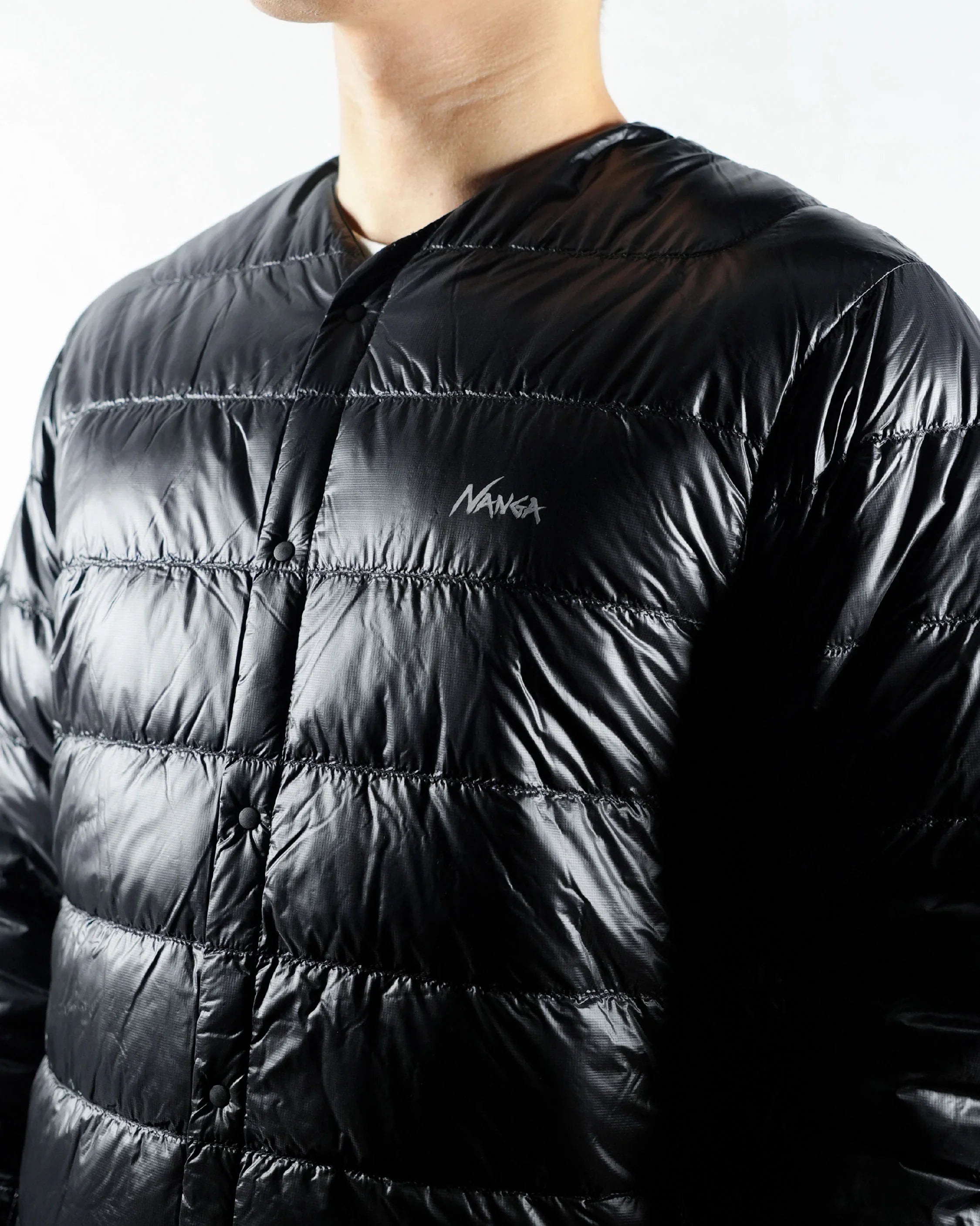 Nanga 7Days Inner Down Cardigan (MEN) / BLK