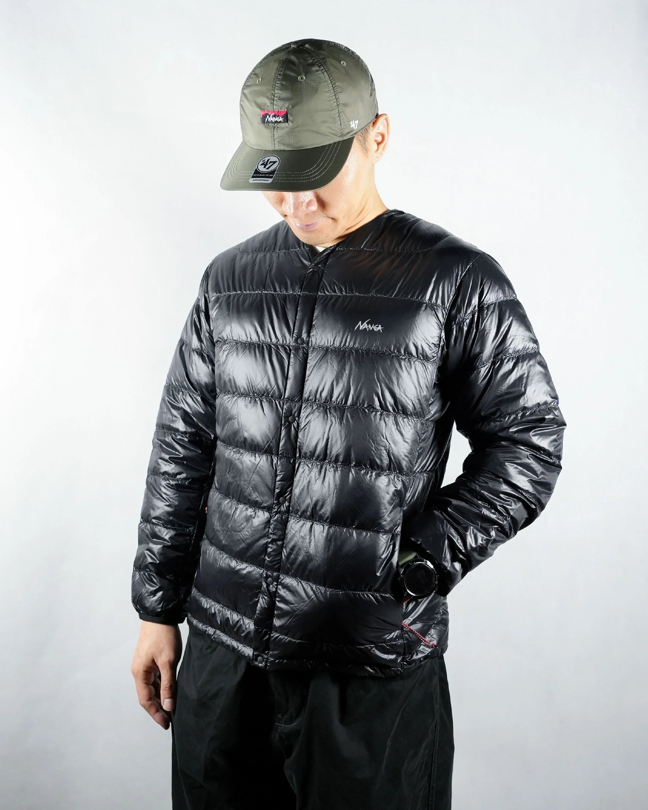 Nanga 7Days Inner Down Cardigan (MEN) / BLK