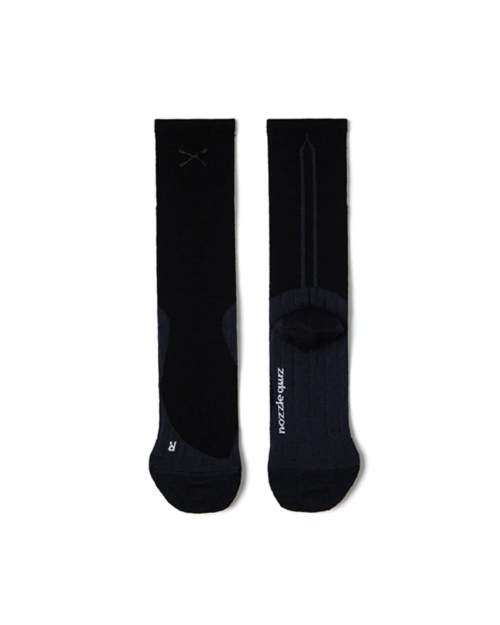nozzle quiz Airy Wool Socks / Black