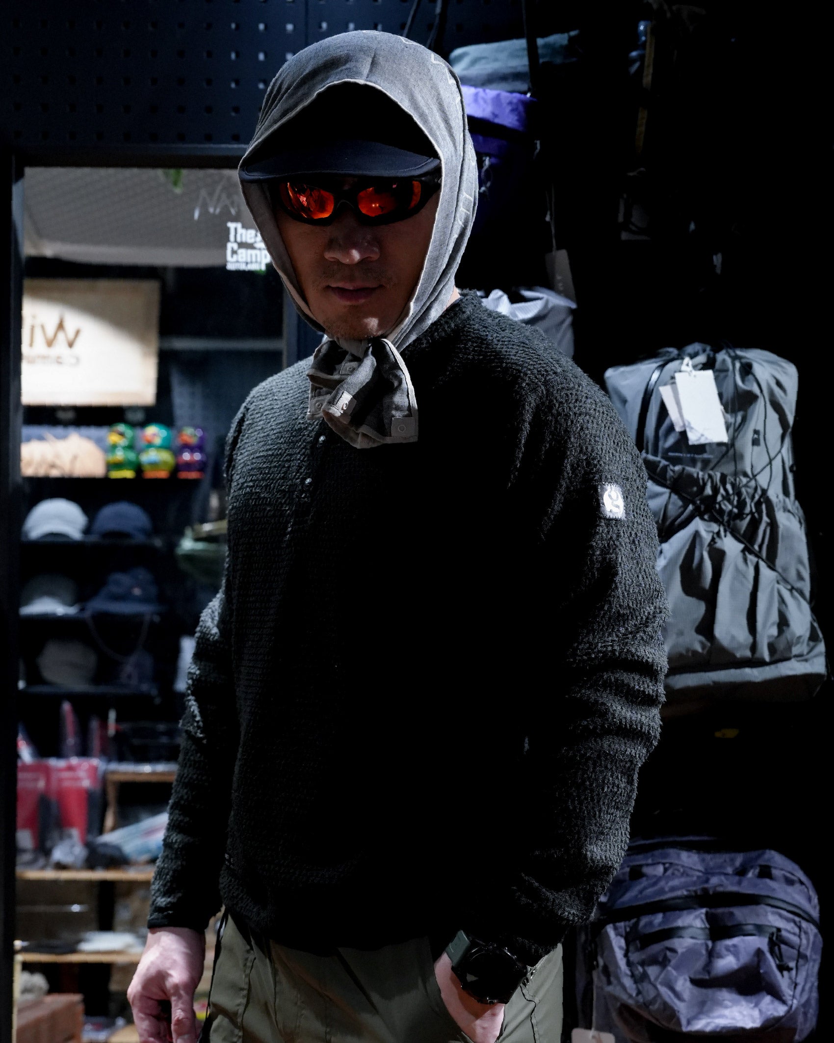 【JP Edition】Gossamer Gear H/B Polartec® Alpha® Direct Pullover / Black - Wild Camping