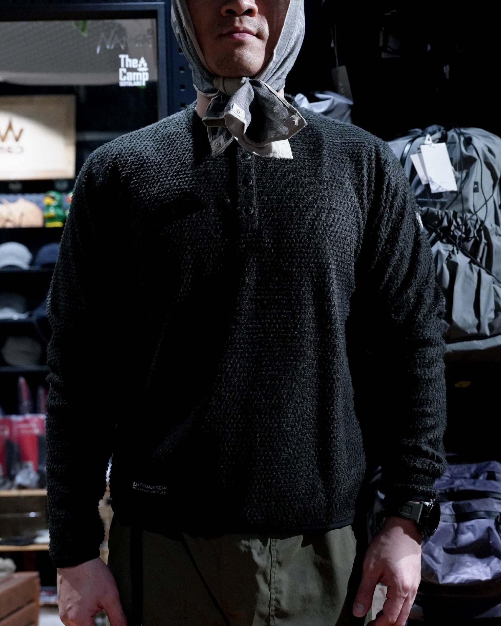 【JP Edition】Gossamer Gear H/B Polartec® Alpha® Direct Pullover / Black - Wild Camping