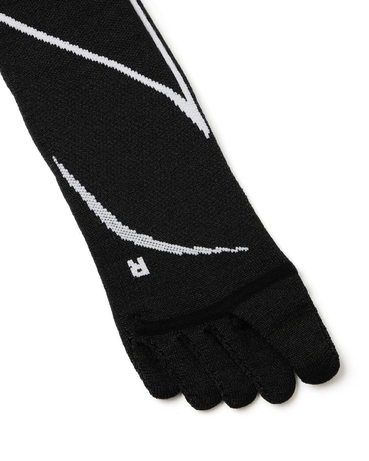 nozzle quiz Anti-Slip Fivefingers Socks / Fly Black - Wild Camping
