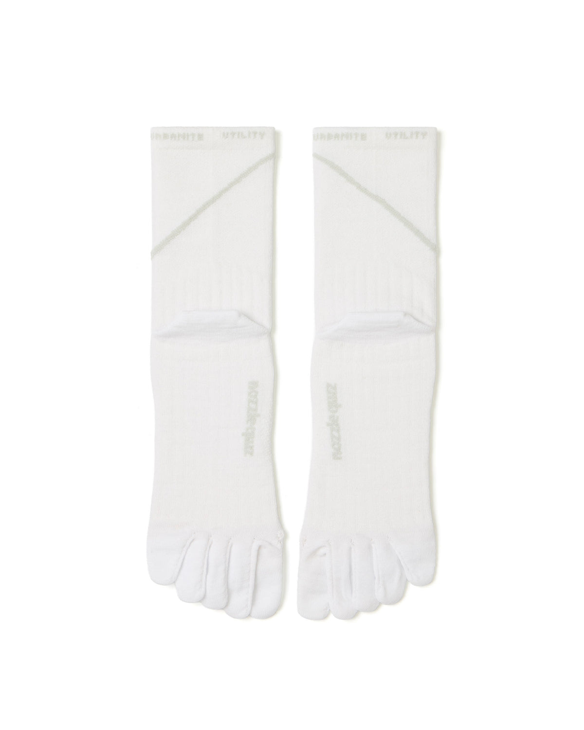 nozzle quiz Anti-Slip Fivefingers Socks / Fly White - Wild Camping