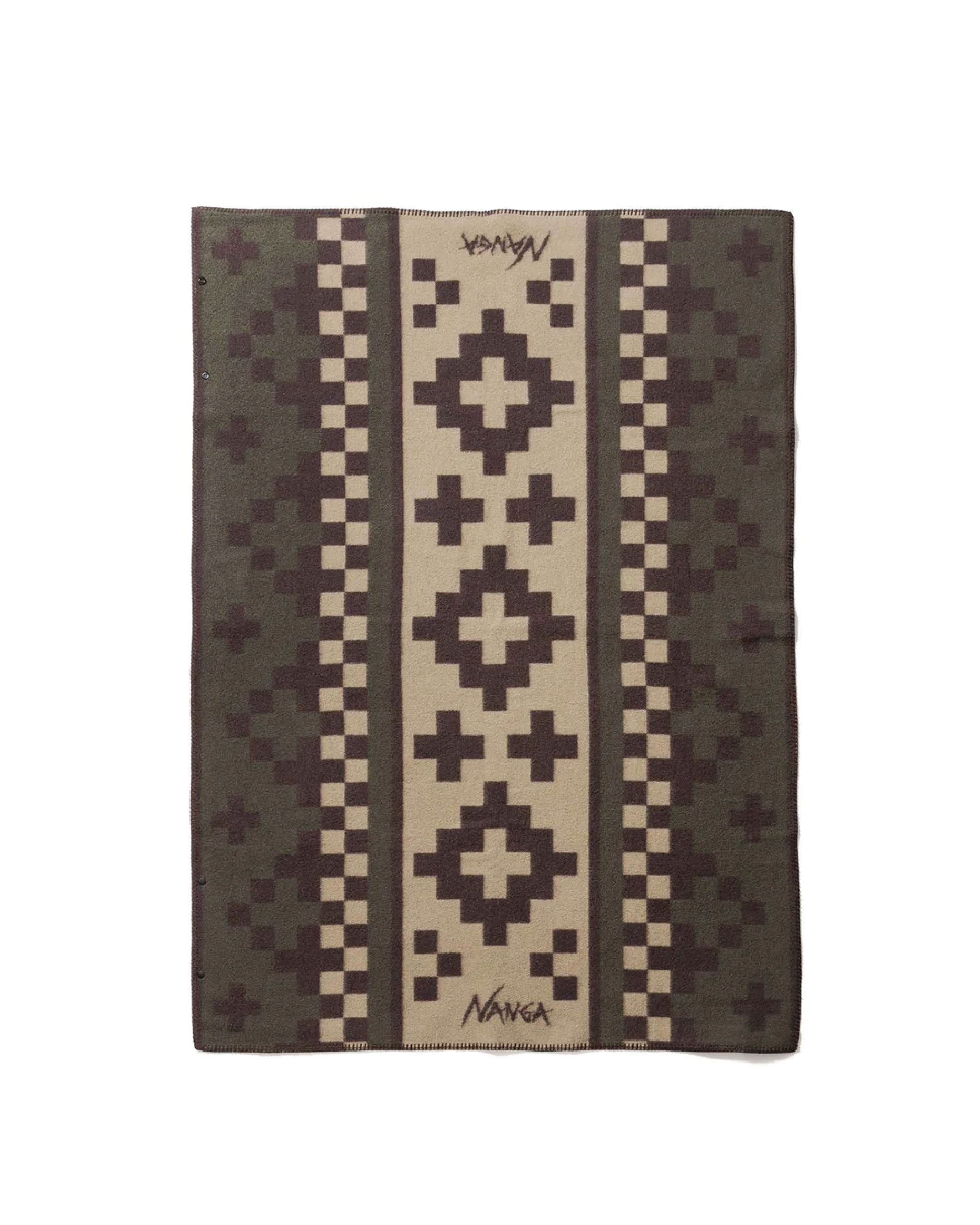 Nanga Folk Checker &amp; Cross Blanket