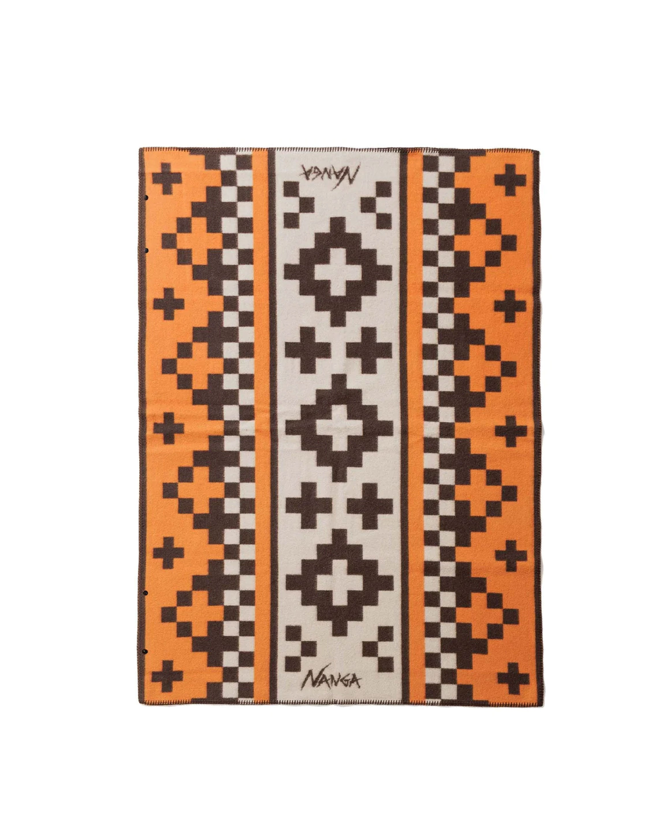 Nanga Folk Checker & Cross Blanket