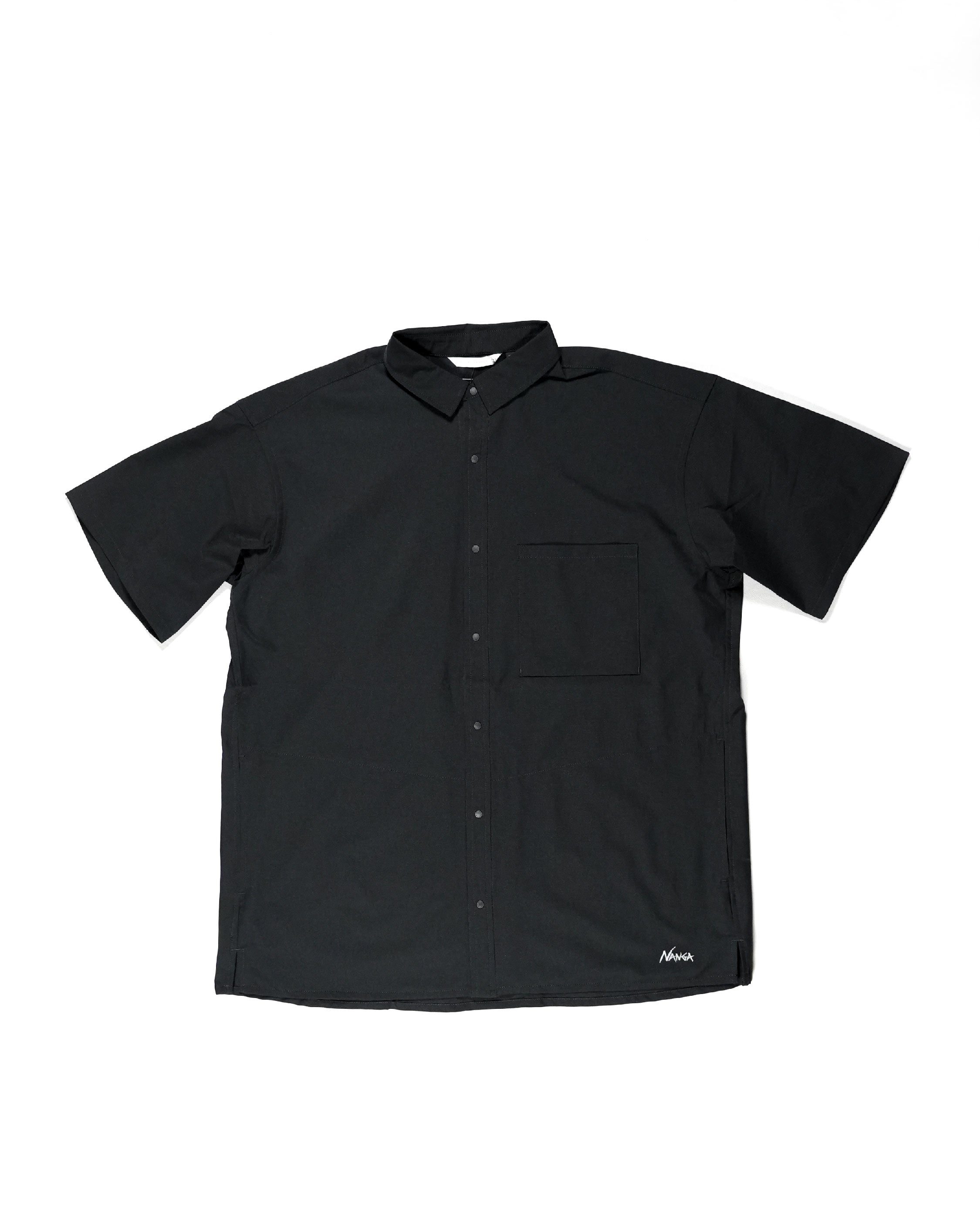 Nanga Dot Air Comfy S/S Shirt / BLK - Wild Camping