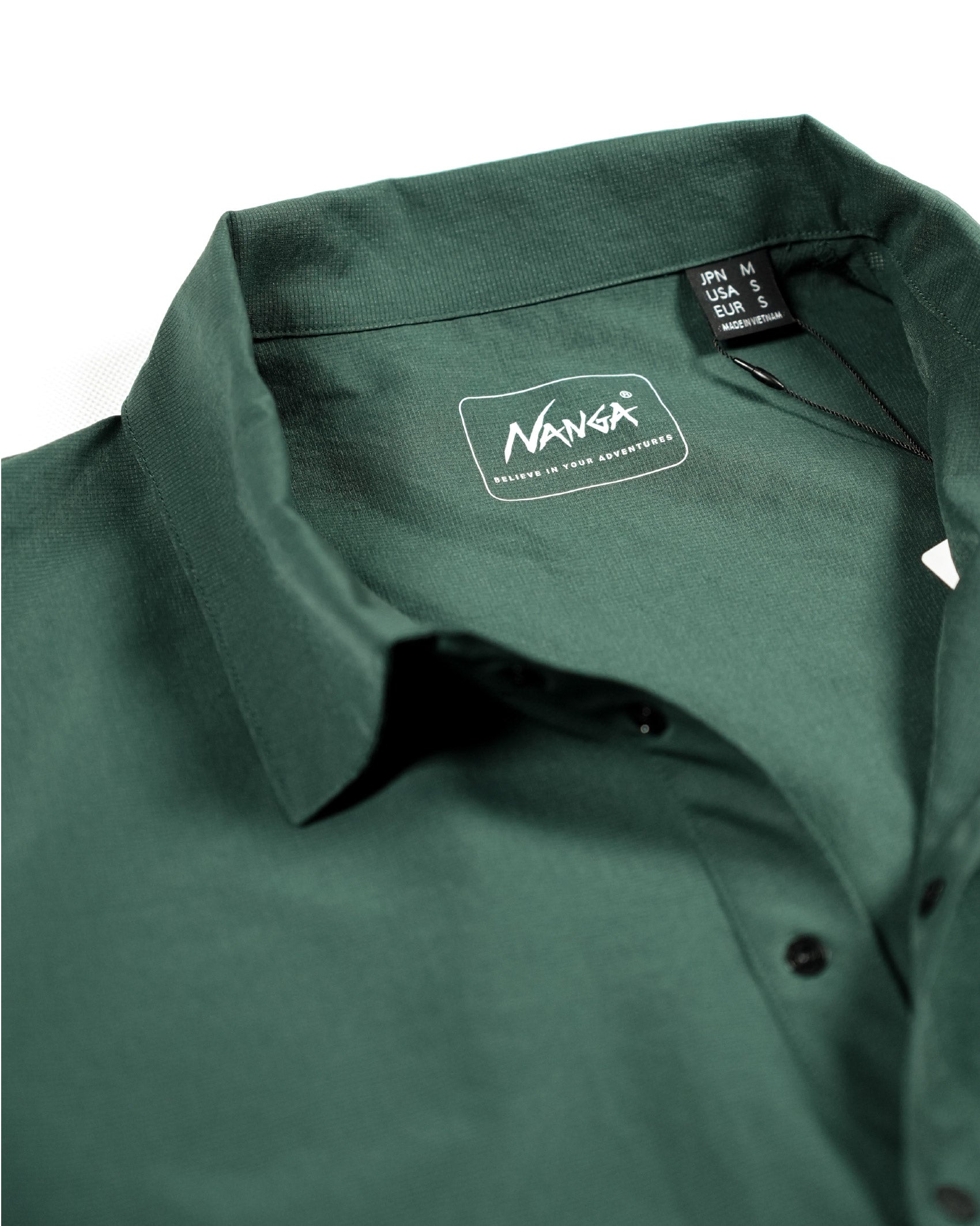 Nanga DotAir® Comfy Polo Shirt / GRN - Wild Camping